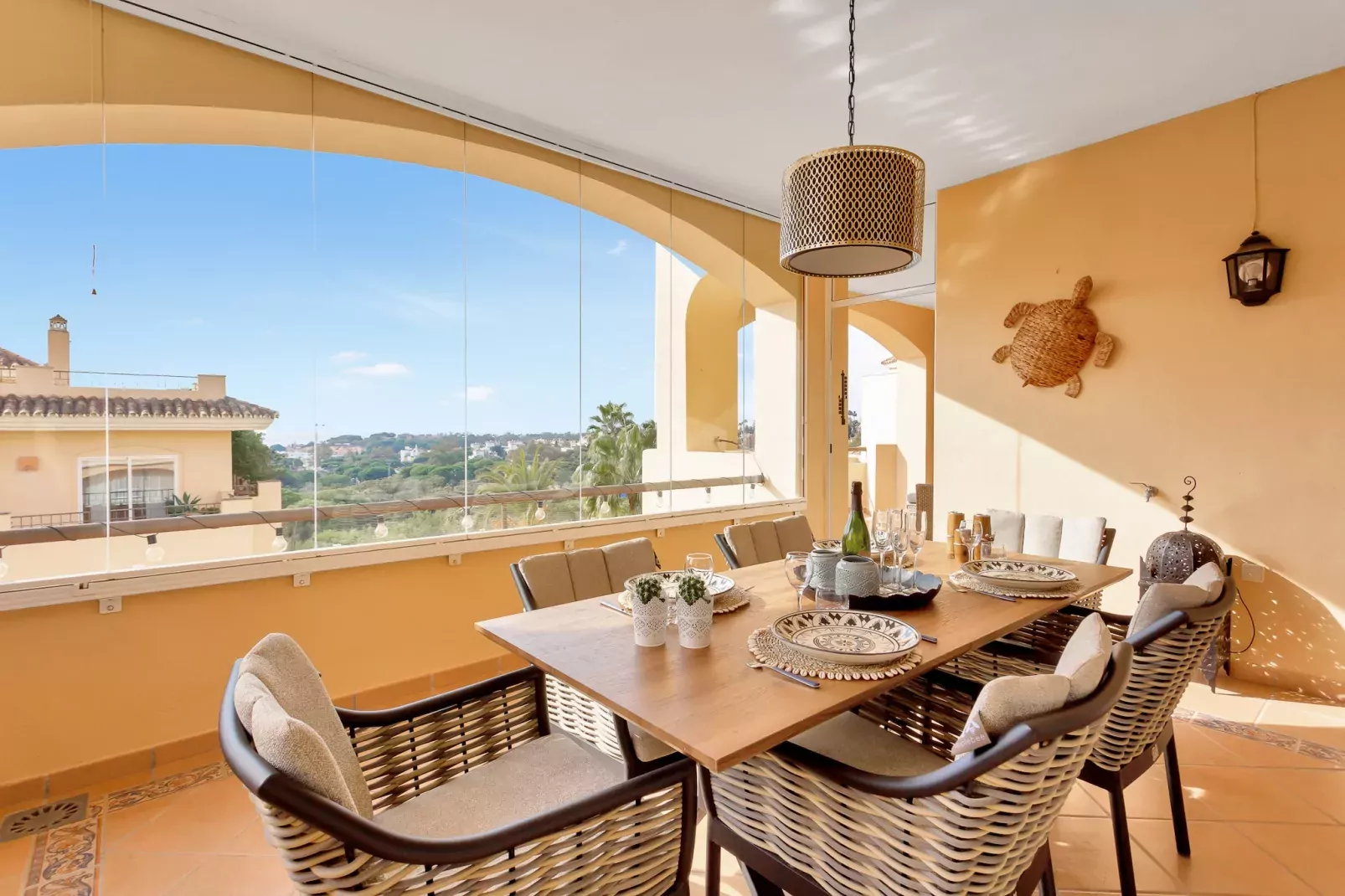 Amazing sea views Hacienda Elviria-Terrace