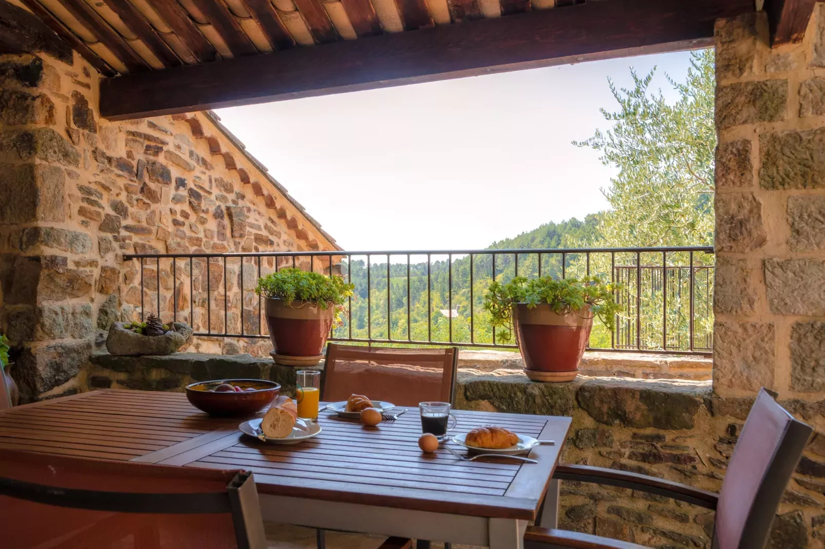 Maison de vacances Chassiers grand-Terrace balcony