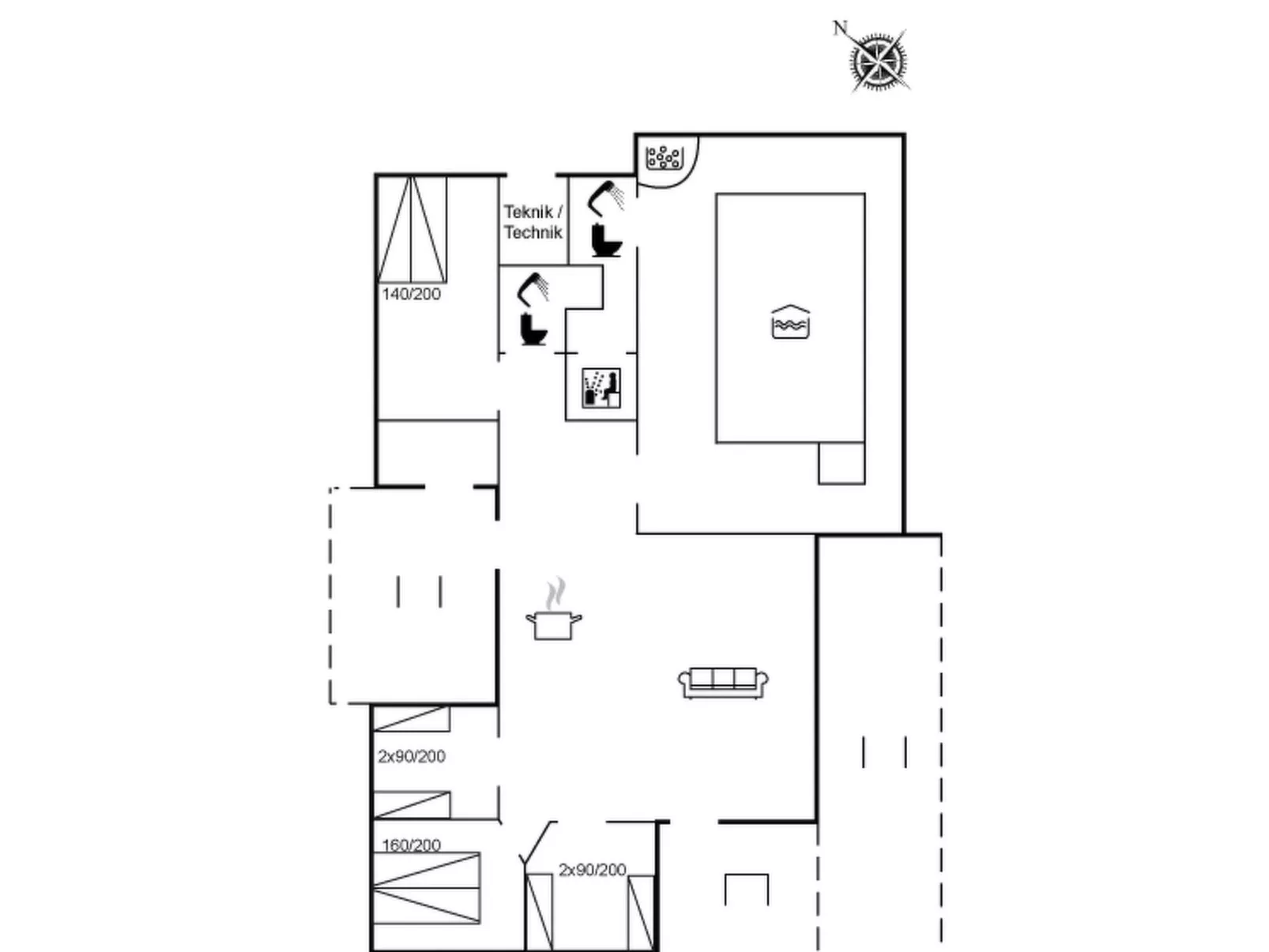 "Nilson" - 1.4km from the sea-Inside