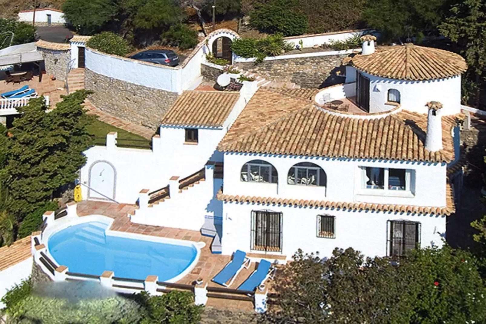 Villa Torre, Salobreña-Casa Torre-Außenbereich Sommer