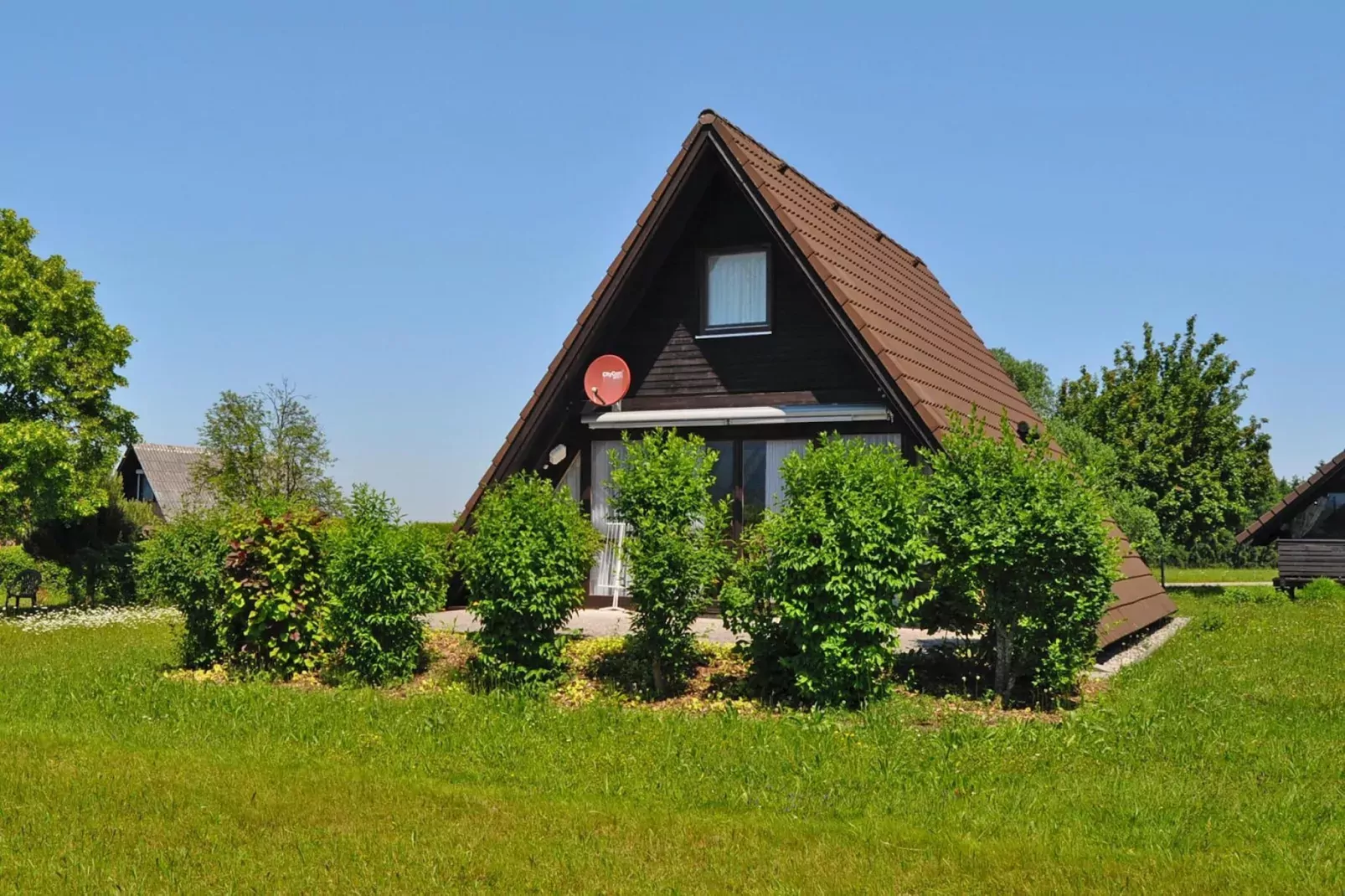 Holiday village Vorauf, Siegsdorf-Typ B, Ferienhaus Typ Oslo, 81 qm-Außenbereich Sommer