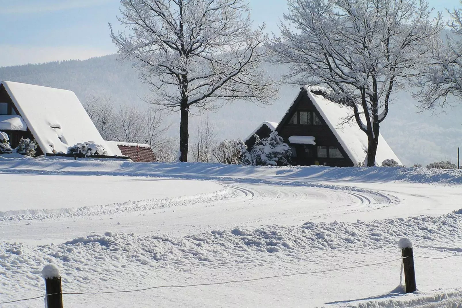 Holiday village Vorauf, Siegsdorf-Typ B, Ferienhaus Typ Oslo, 81 qm-Gebiet Winter 1 km