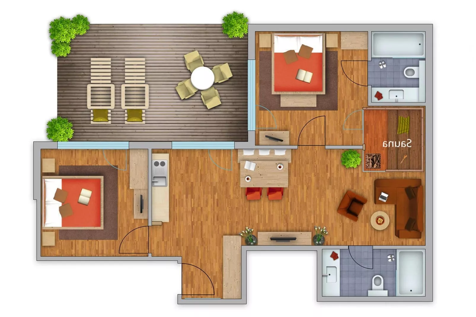 Residenz Fliana-Floor plan