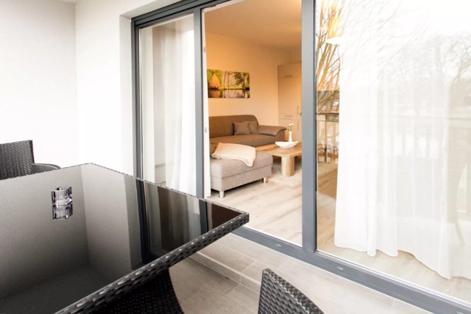 Apartment 60 qm mit Spreeblick-Living room