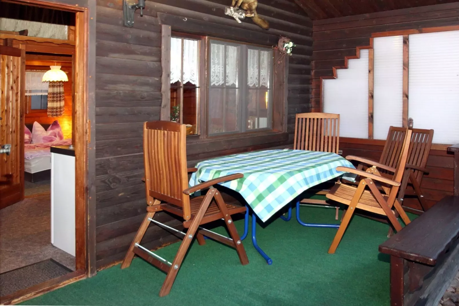 Blockhaus 30 qm-Balcon-terrasse