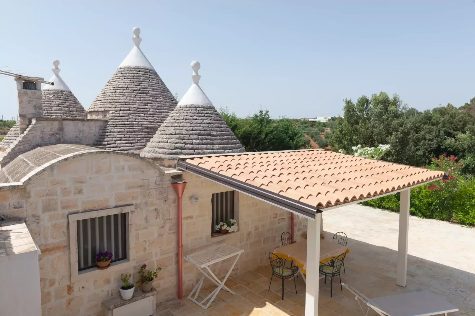 Trullo Filippo Ostuni-Terrassenbalkon