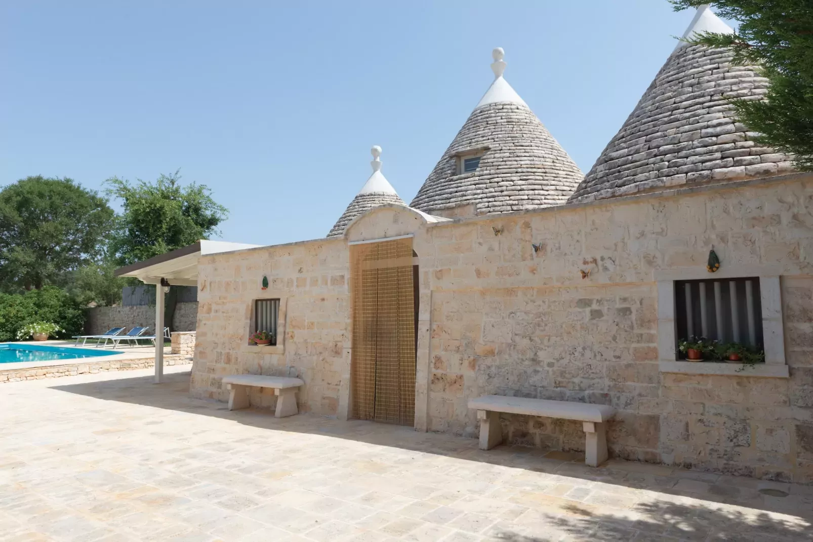 Trullo Filippo Ostuni-Außenbereich Sommer