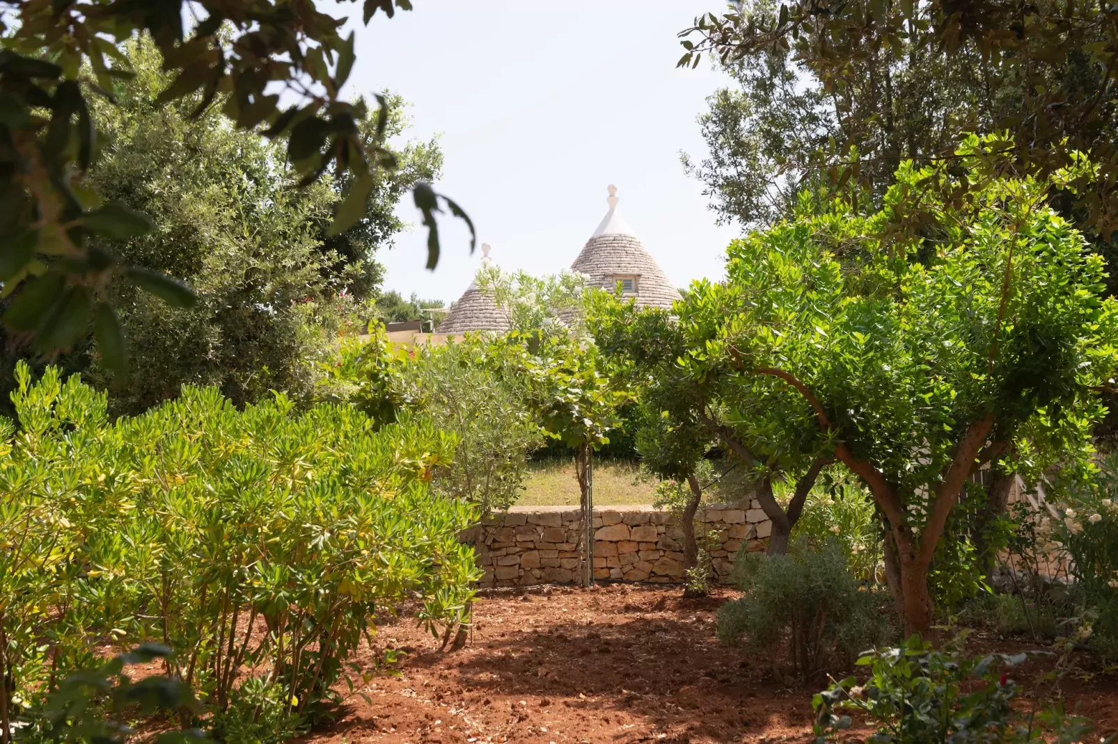 Trullo Filippo Ostuni-Gärten Sommer