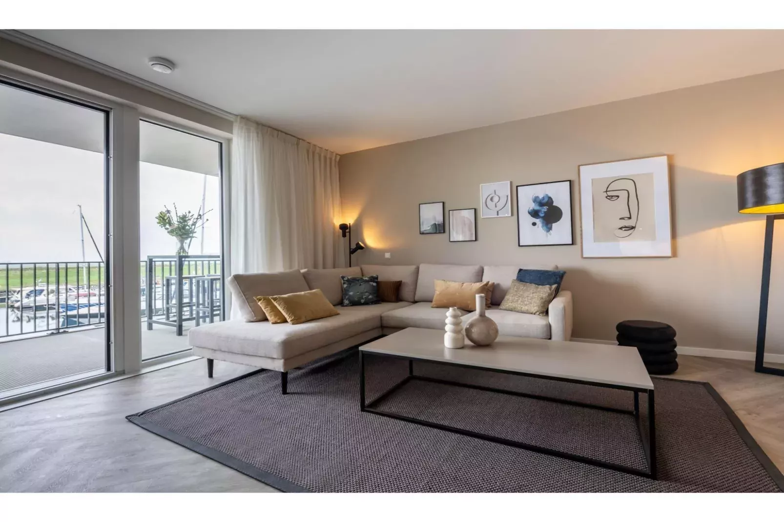 Harbour Loft1J-havenzicht-Wohnzimmer