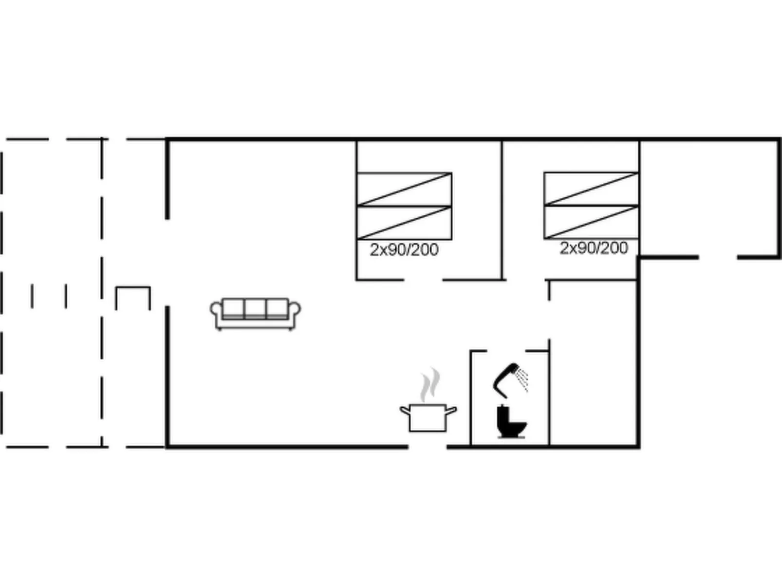 "Peadda" - 150m from the sea-Inside