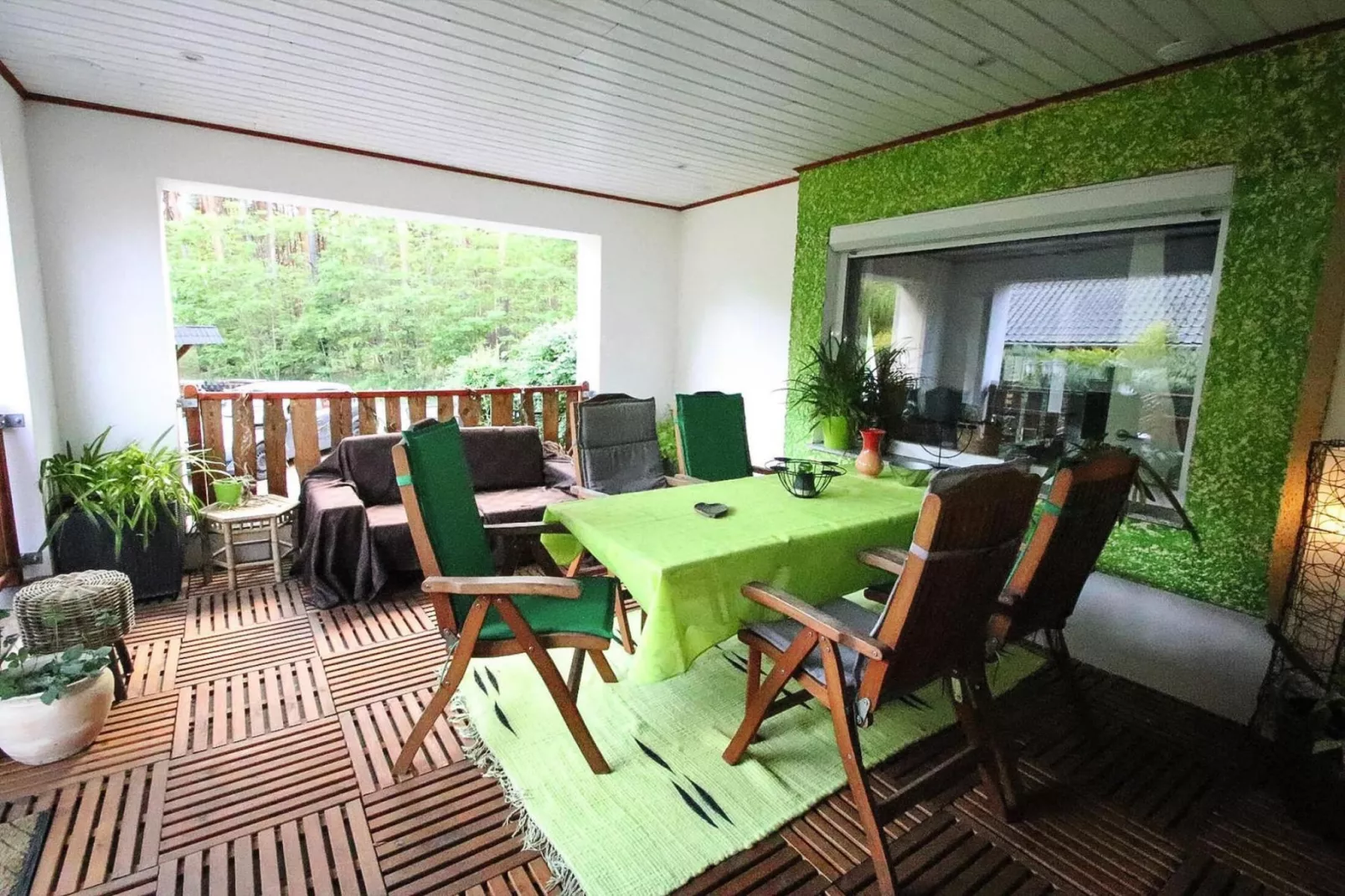 Ferienhaus in Kummersdorf bei Storkow-Terrace balcony