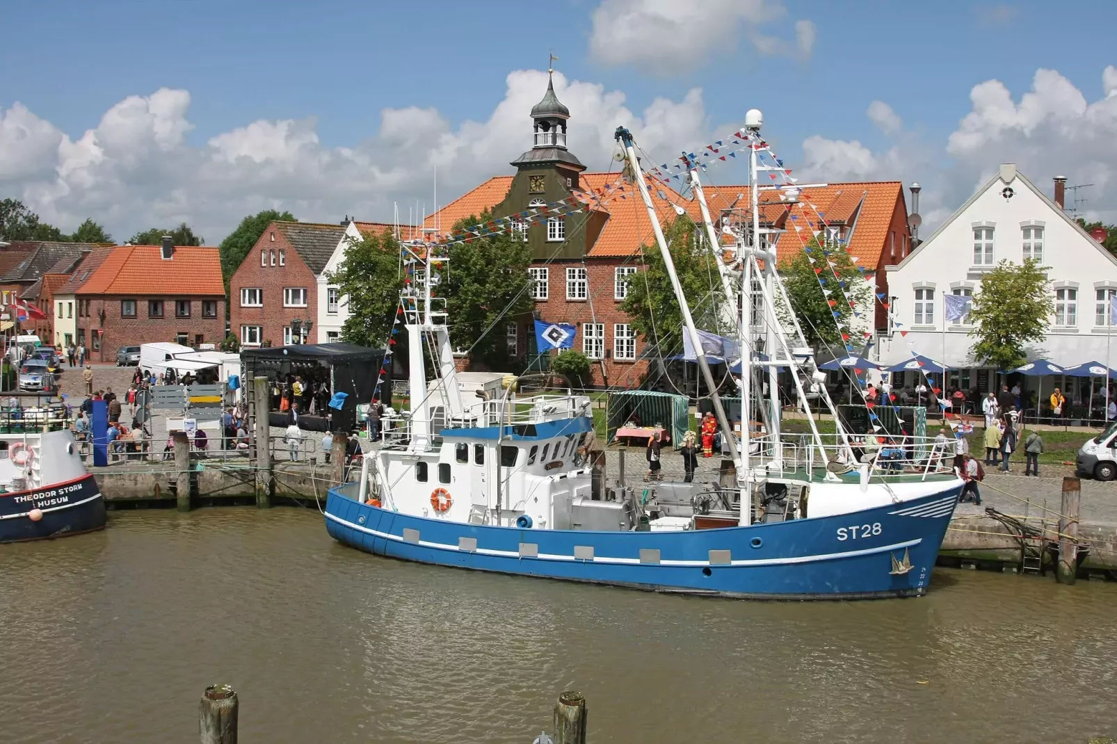 Ferienwohnung De ole Krabbenfischer Tönning-Vue sur l'eau
