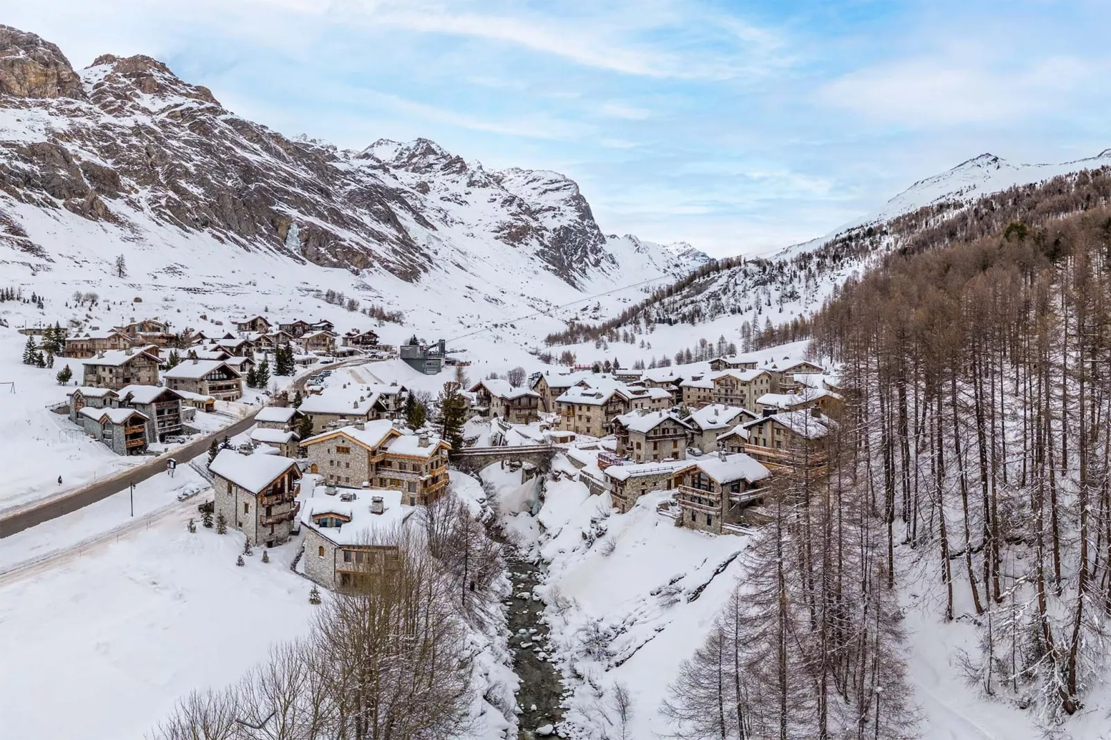 Chalet Les Sources de l'Isère-Gebiet Winter 1 km
