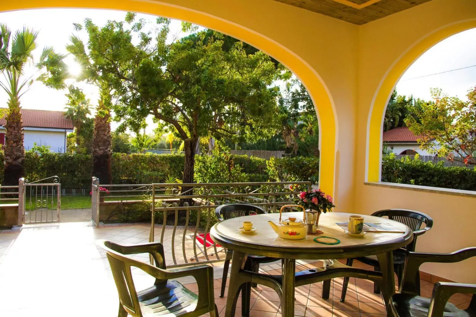 Residence Cilento Natura Marina di Ascea / Ville Mare Blu-Terrassenbalkon