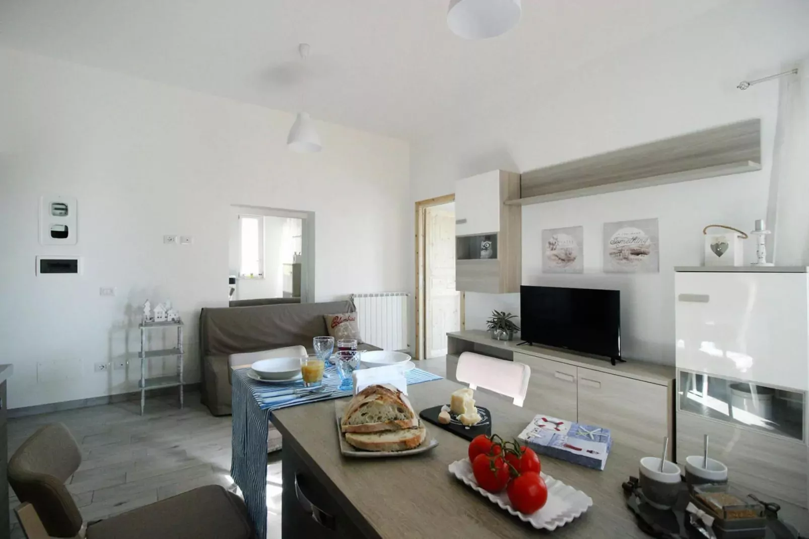 Holiday flat, Ladispoli-Casa Azzurra-Living room