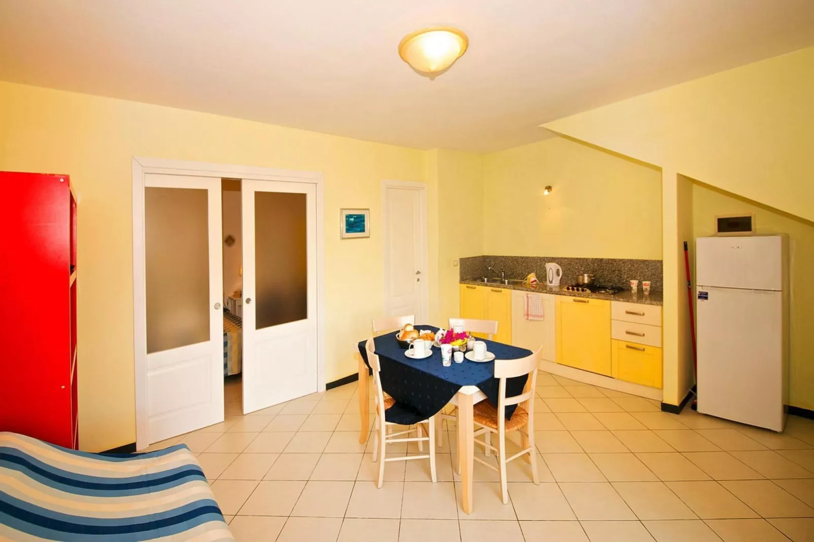 Ferienanlage Villa Giada Imperia - Type Twin Room Apt Orchidea B4-Dining room