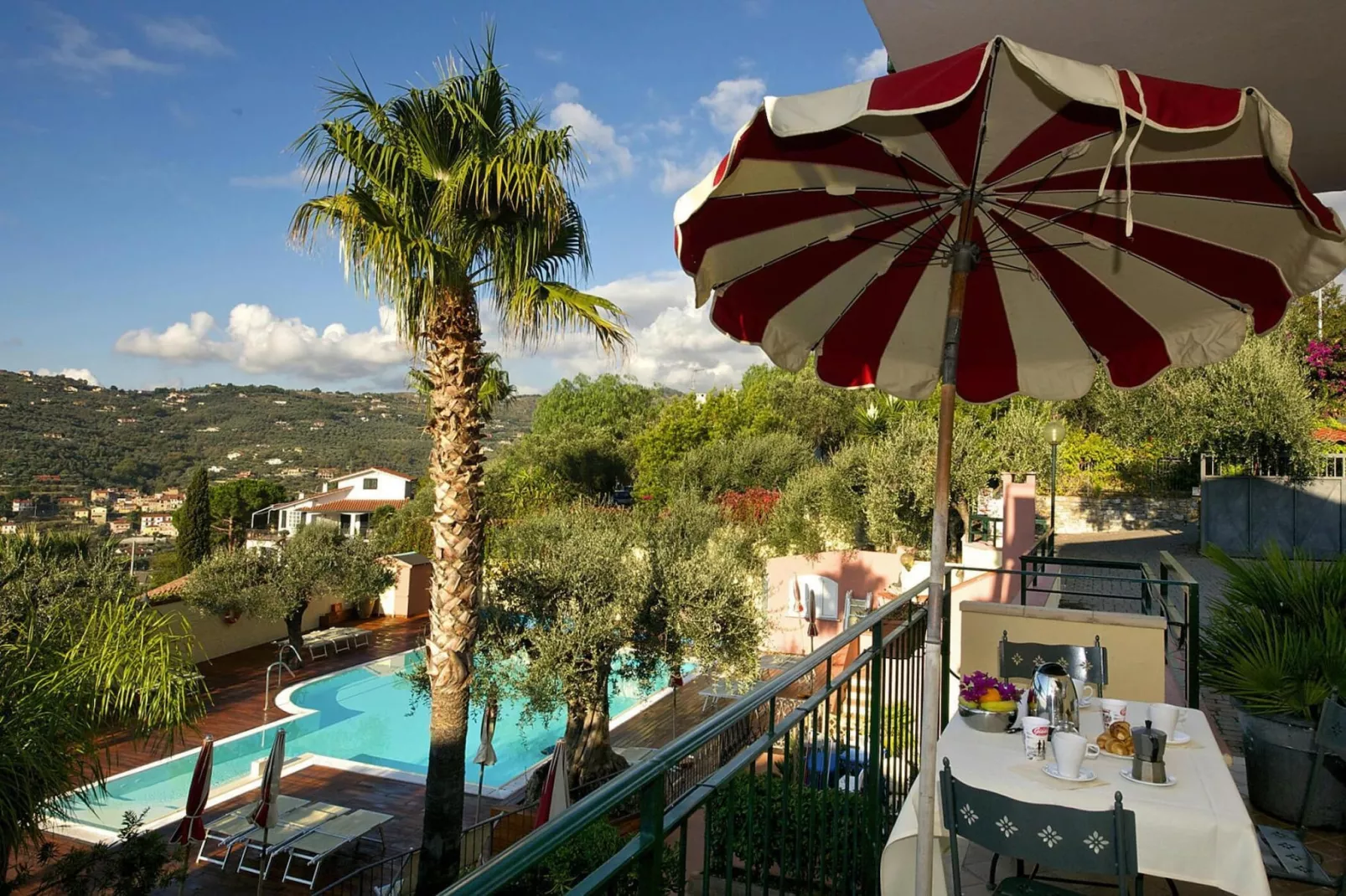Ferienanlage Villa Giada Imperia - Type Twin Room Apt Orchidea B4-Terrace balcony