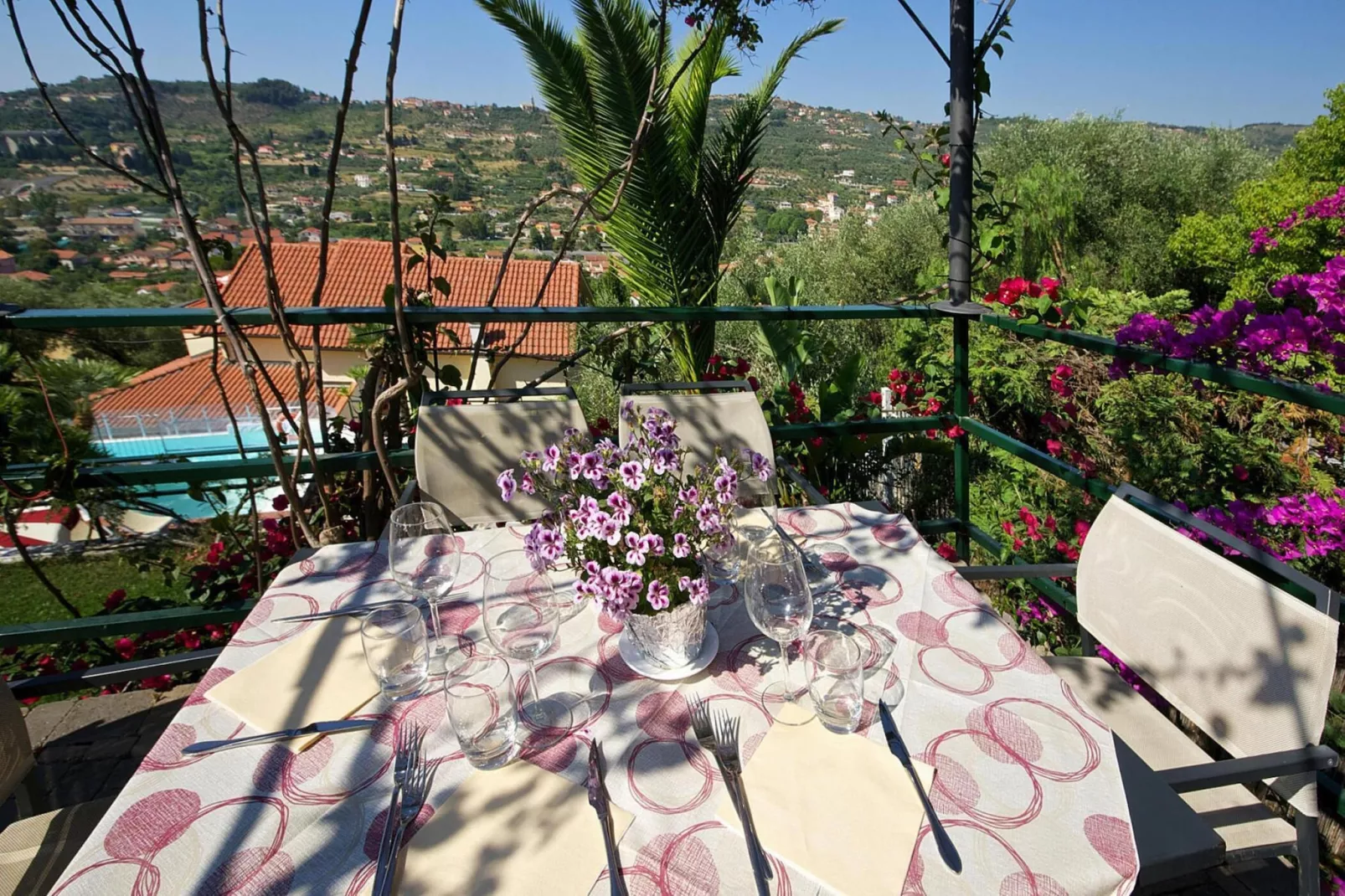 Ferienanlage Villa Giada Imperia - Type Twin Room Apt Orchidea B4-Terrace balcony