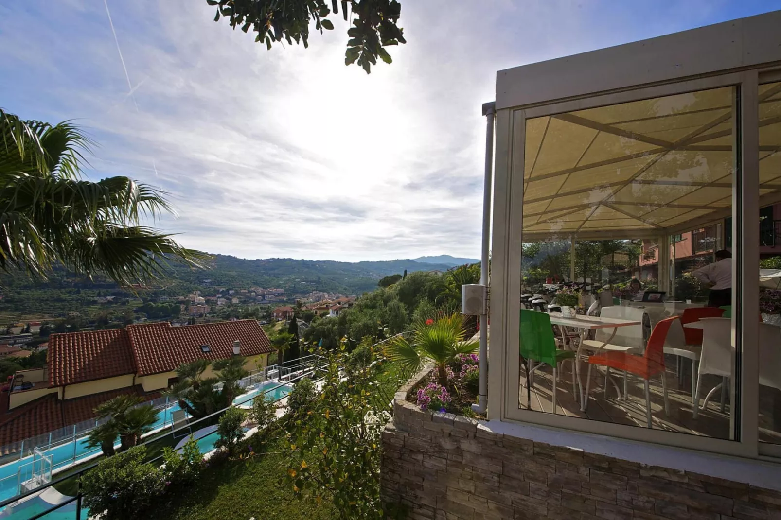 Ferienanlage Villa Giada Imperia - Type Twin Room Apt Orchidea B4-View summer