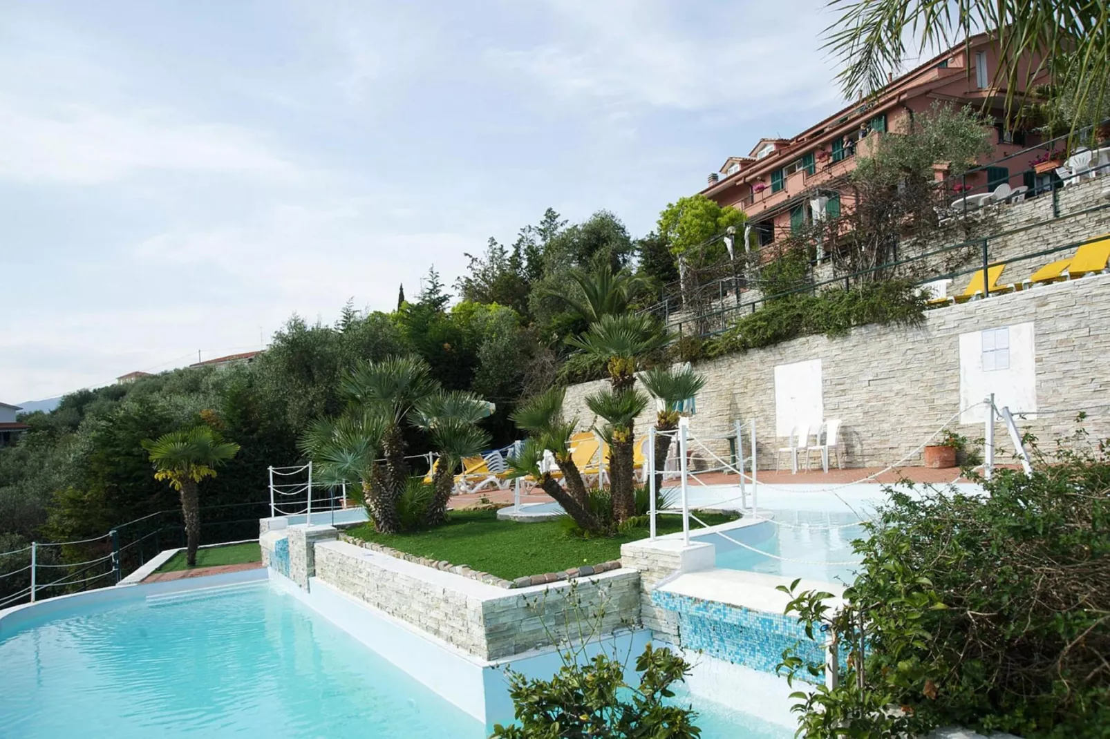 Ferienanlage Villa Giada Imperia - Type Twin Room Apt Ginestra B5-Pool