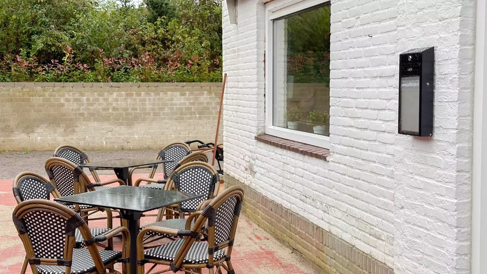 Zicht op Valkenburg-Terrassenbalkon