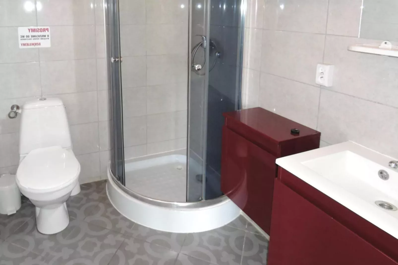 Bungalow Pod lipą Wrzosowo-Bathroom