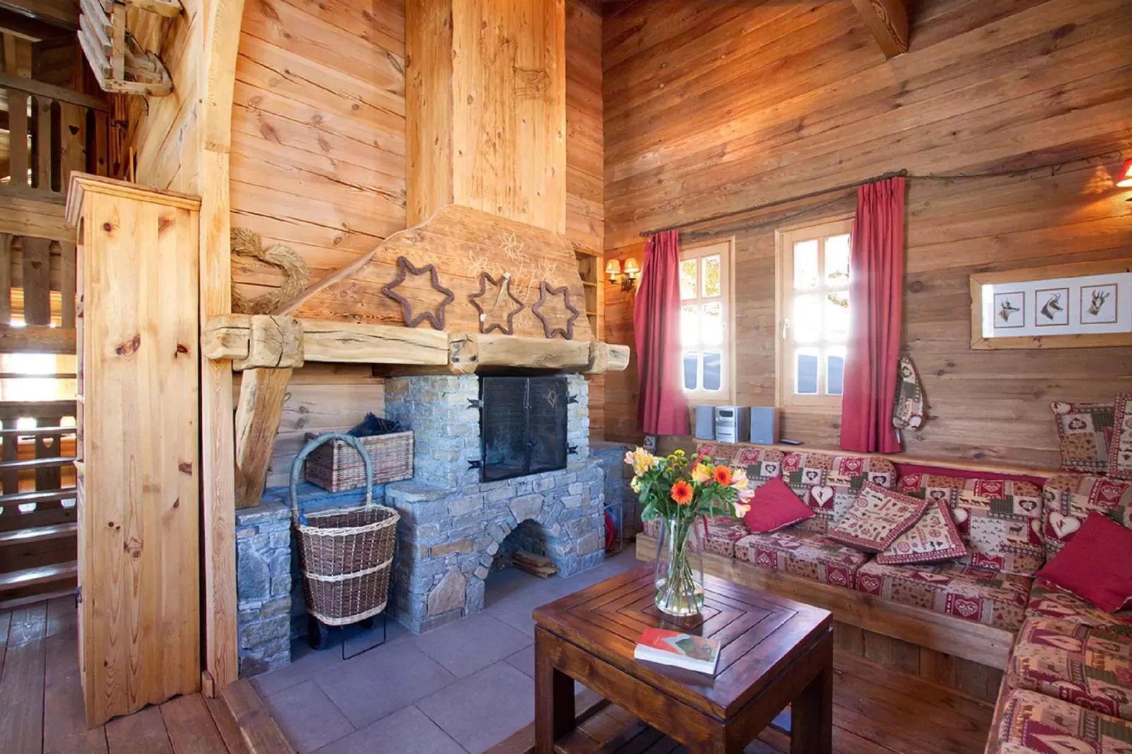 Chalet Mélusine-Living room