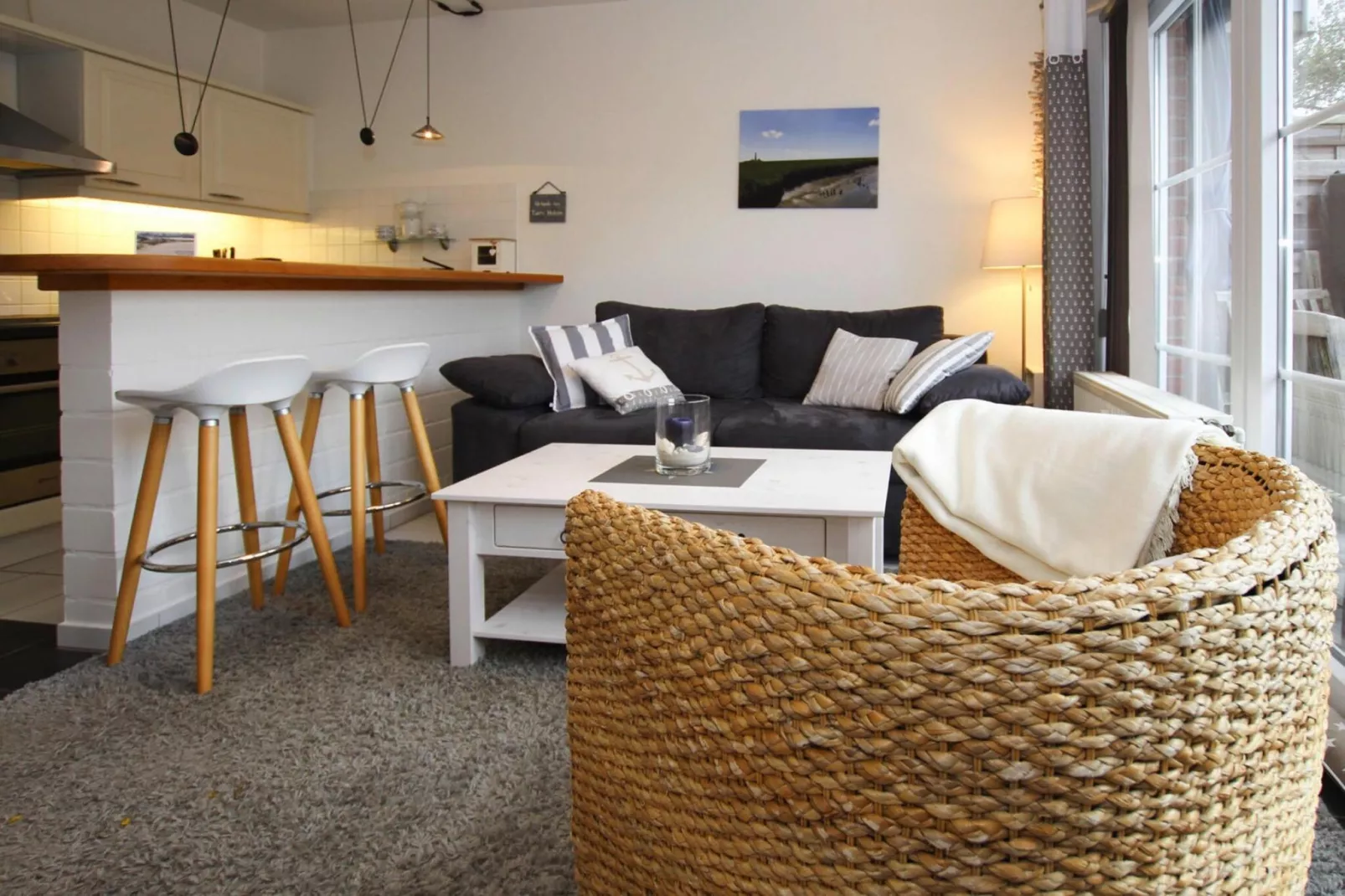 Ferienwohnung Tante Helene 3 Pers Garding-Living room