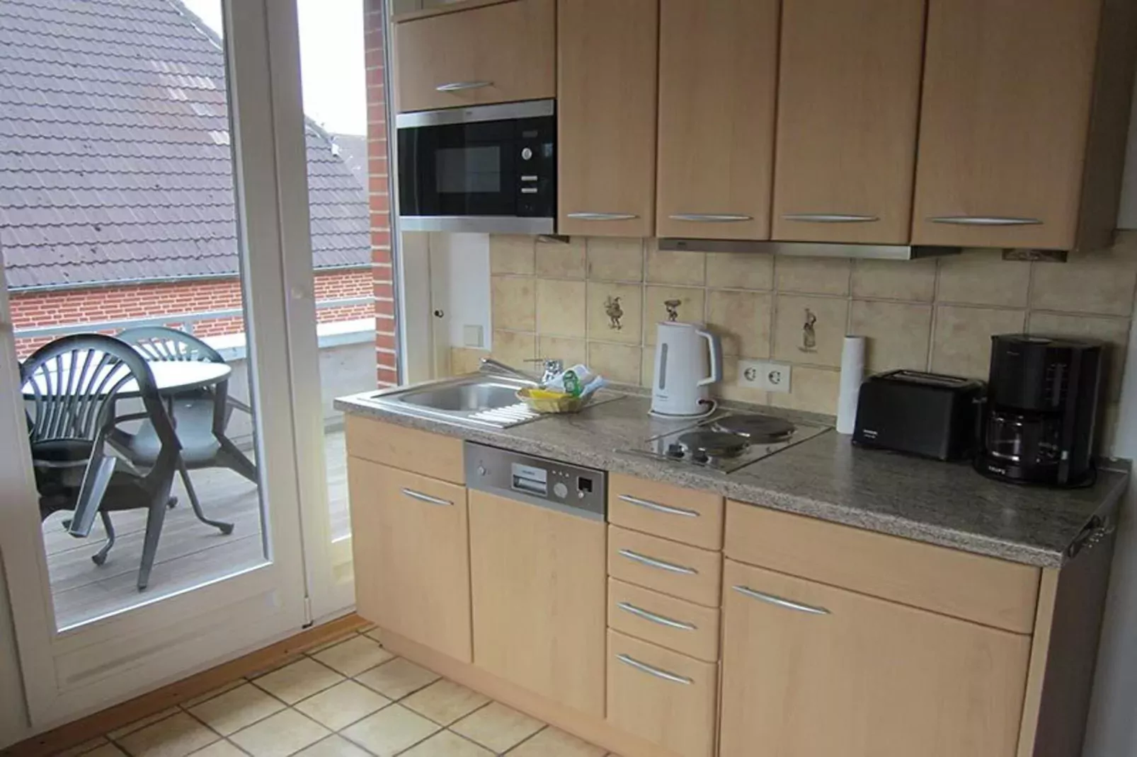 Appartemenhaus Andrea Wohnung 4- Westerland-Kitchen