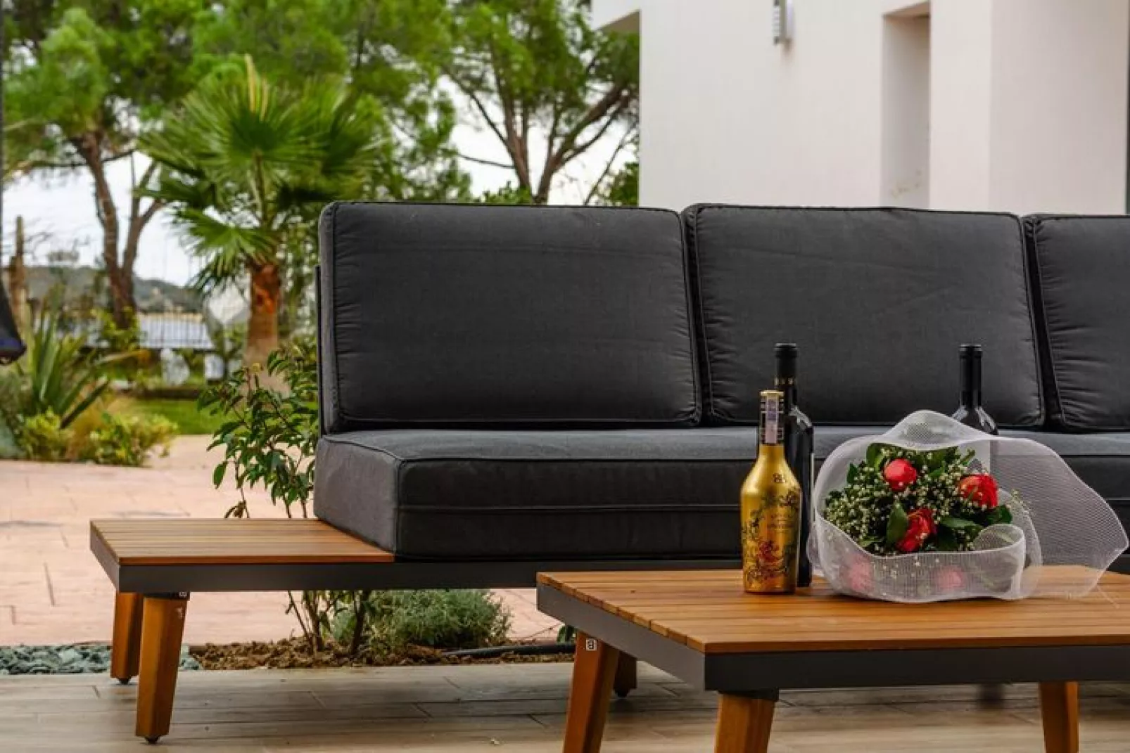 Acrotel Porto Brava Luxury Villas Ormos Panagias 4 bedroom villa 2 - 8 pax-Wohnzimmer