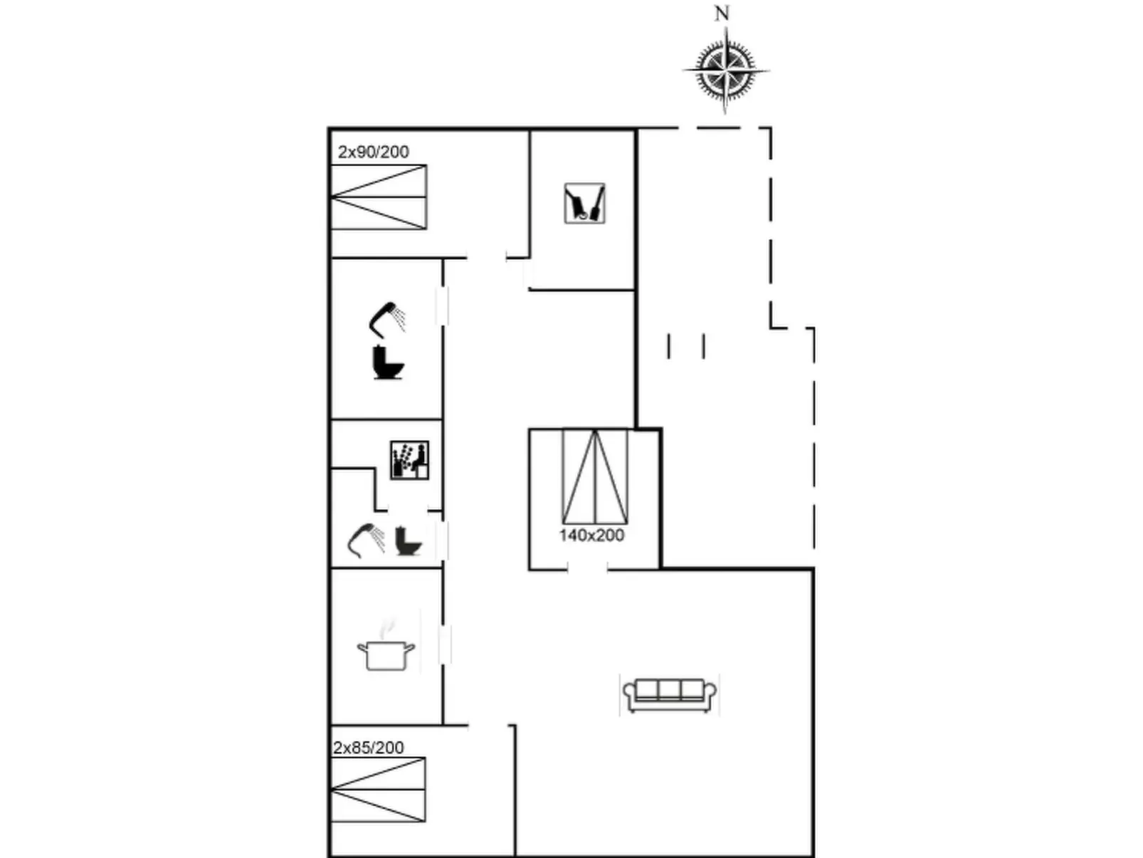 "Ahnandia" - 500m from the sea-Inside