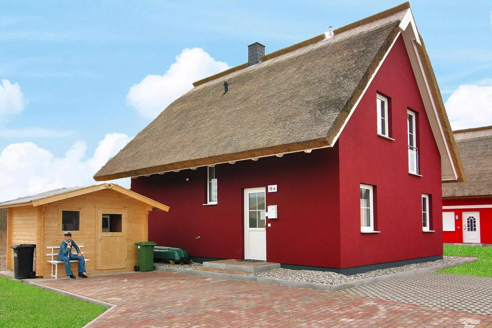 Ferienhaus Lotsenhaus Vieregge-Außenbereich Sommer
