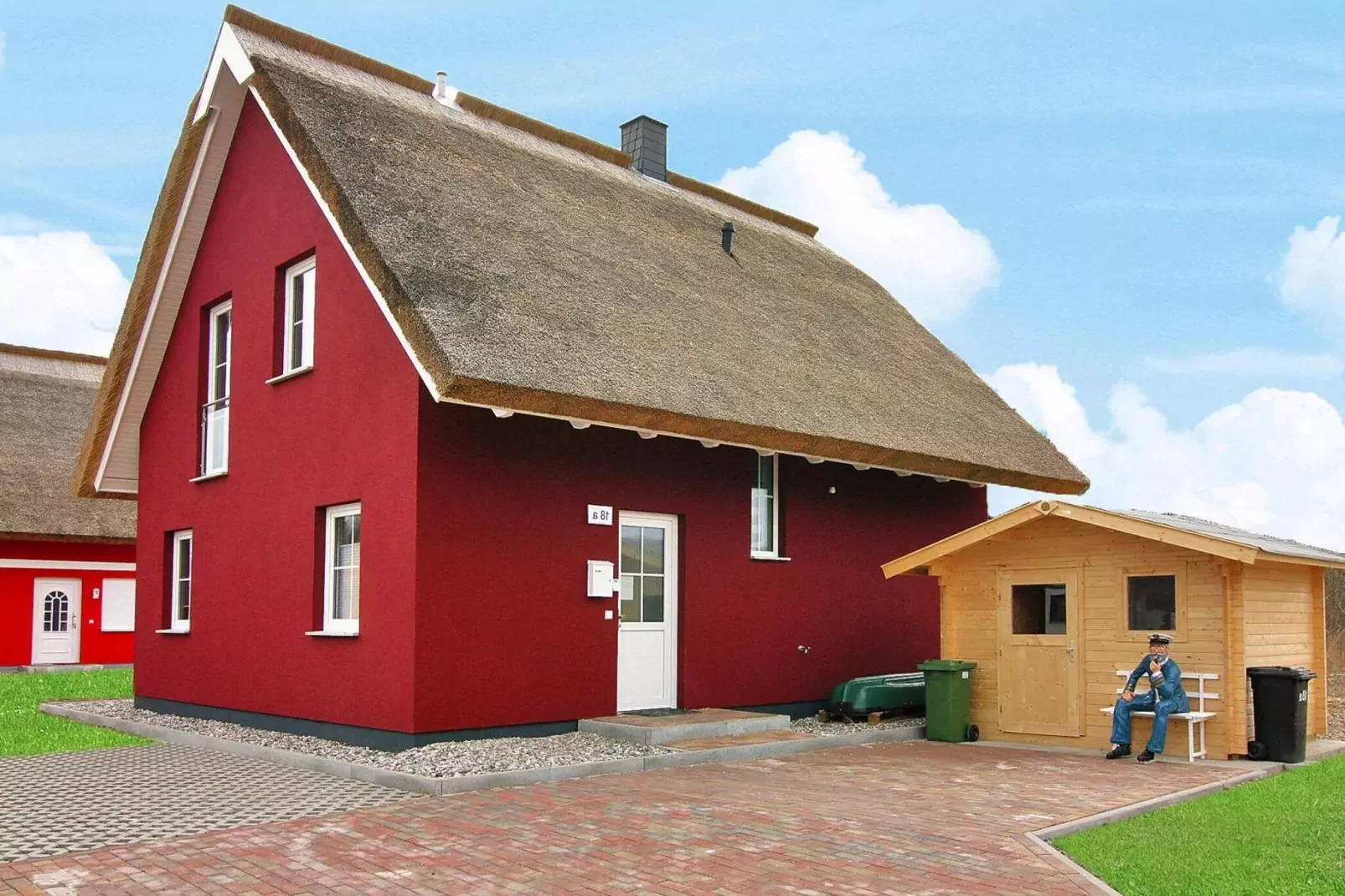 Ferienhaus Lotsenhaus Vieregge-Außenbereich Sommer