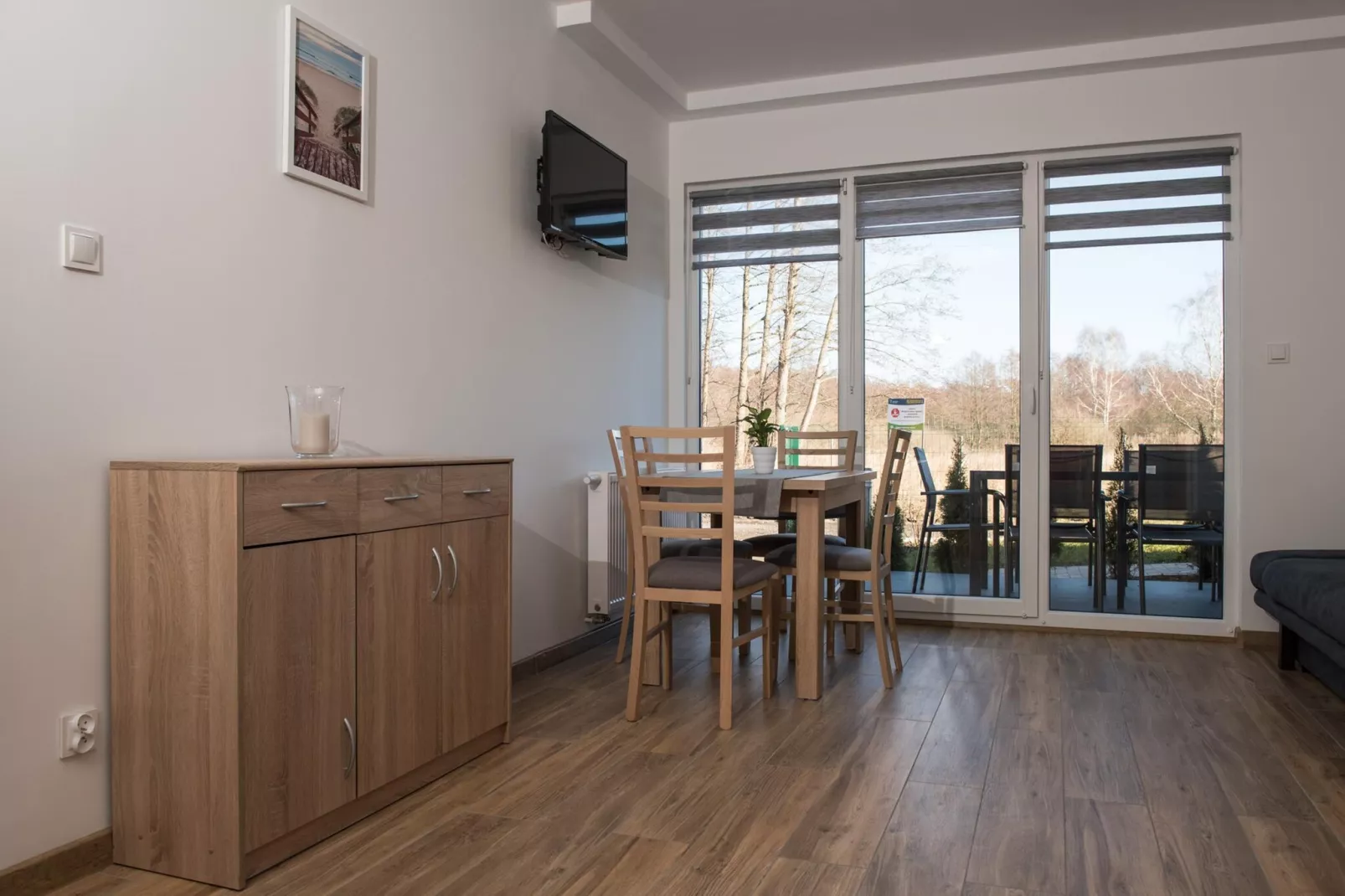 Apartament 4-osobowy parter Jarosławiec-Dining room