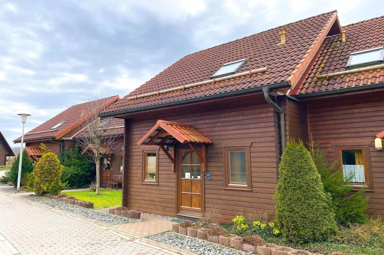 Ferienhaus in Hasselfelde - Haus 46 Blauvogel-Außenbereich Sommer