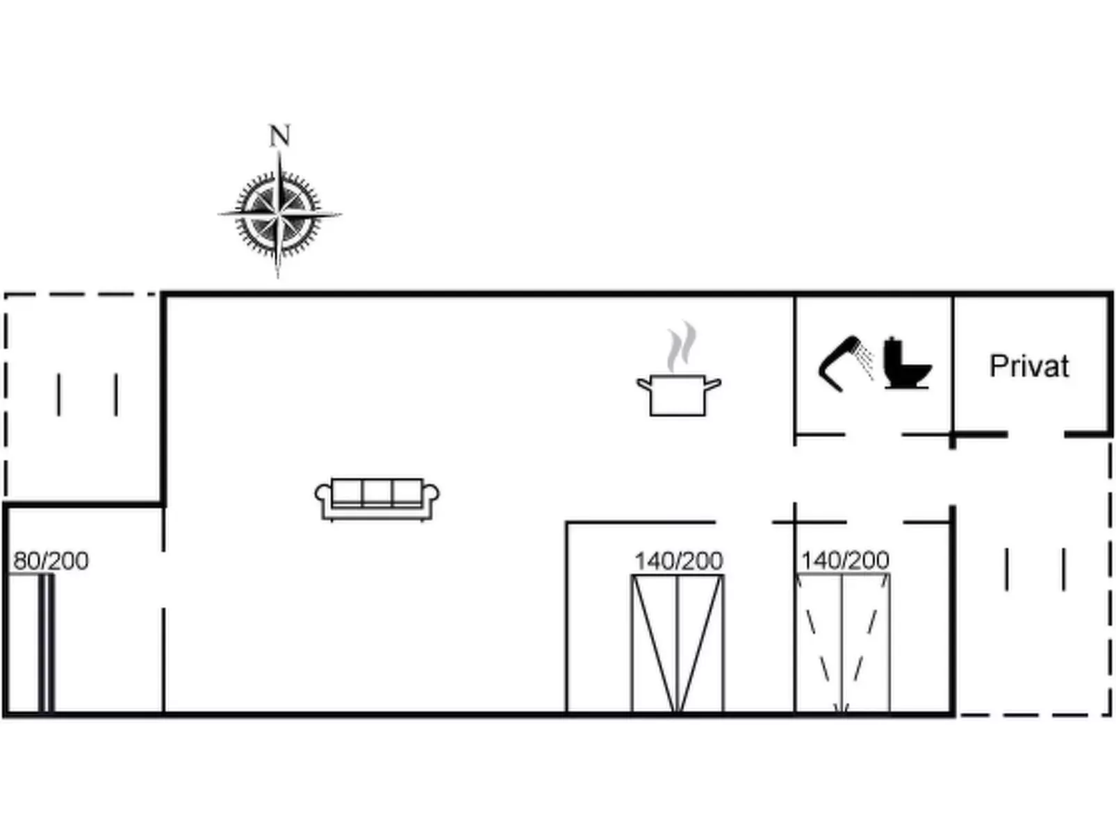 "Vemund" - 300m from the sea-Inside