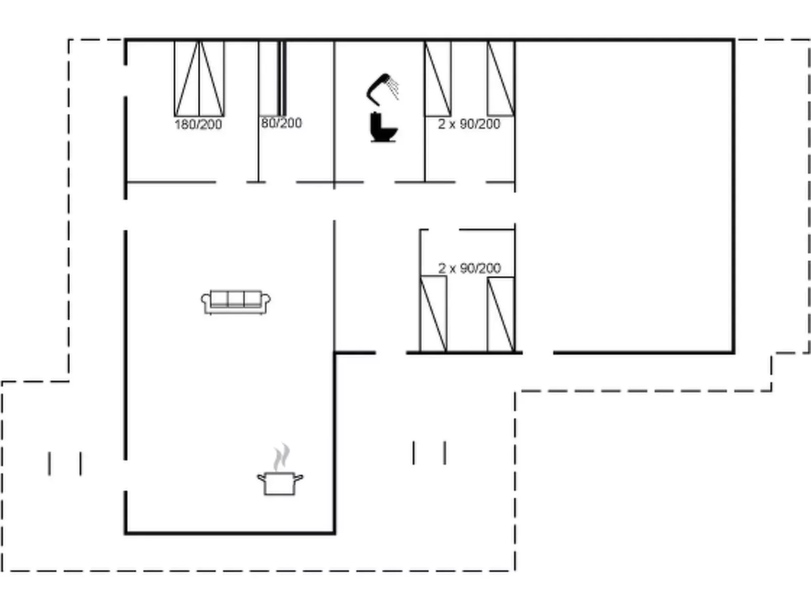 "Berta" - 70m to the inlet-Inside