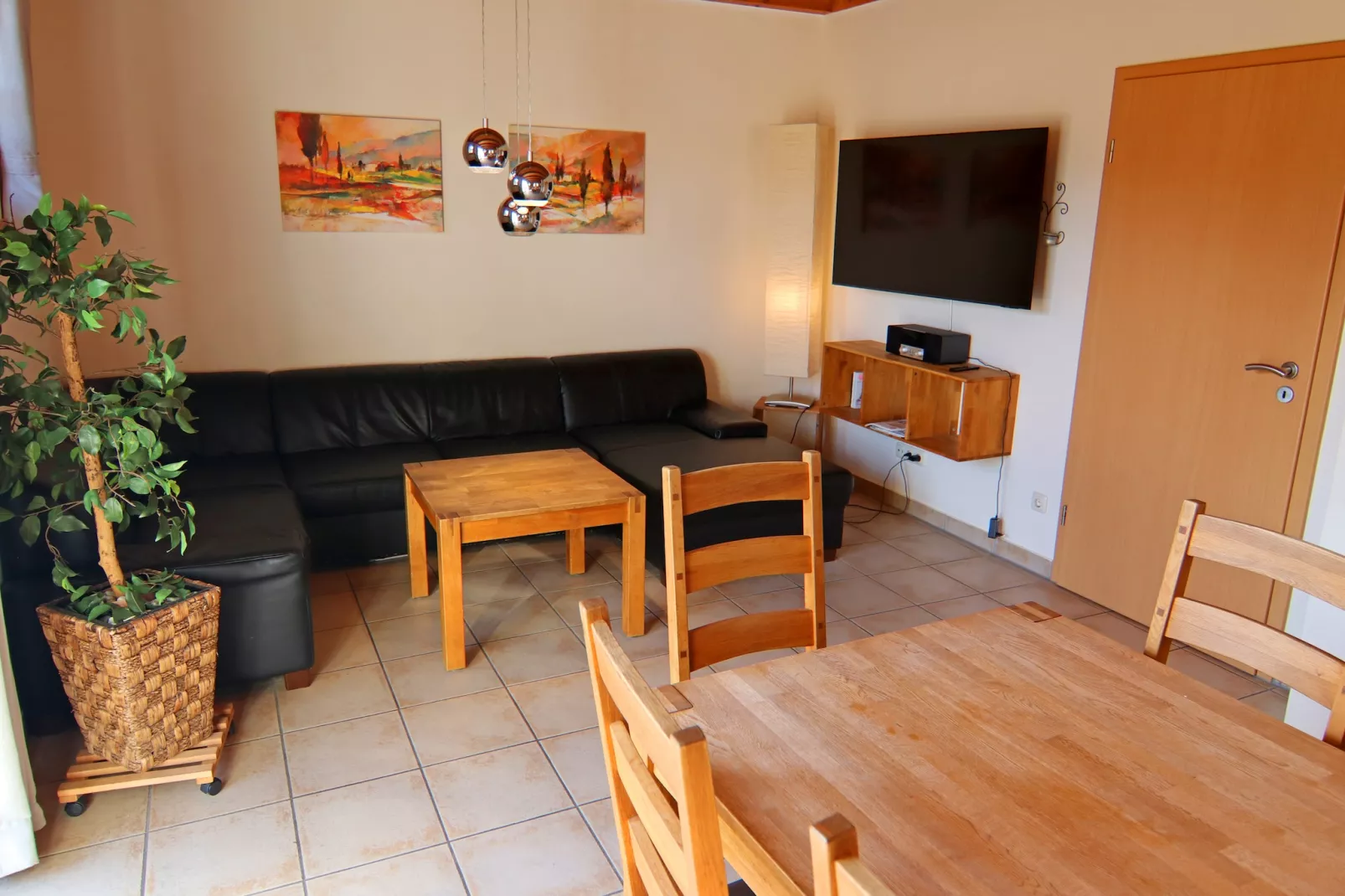 Dünenwaldhaus links Typ 1-Living room