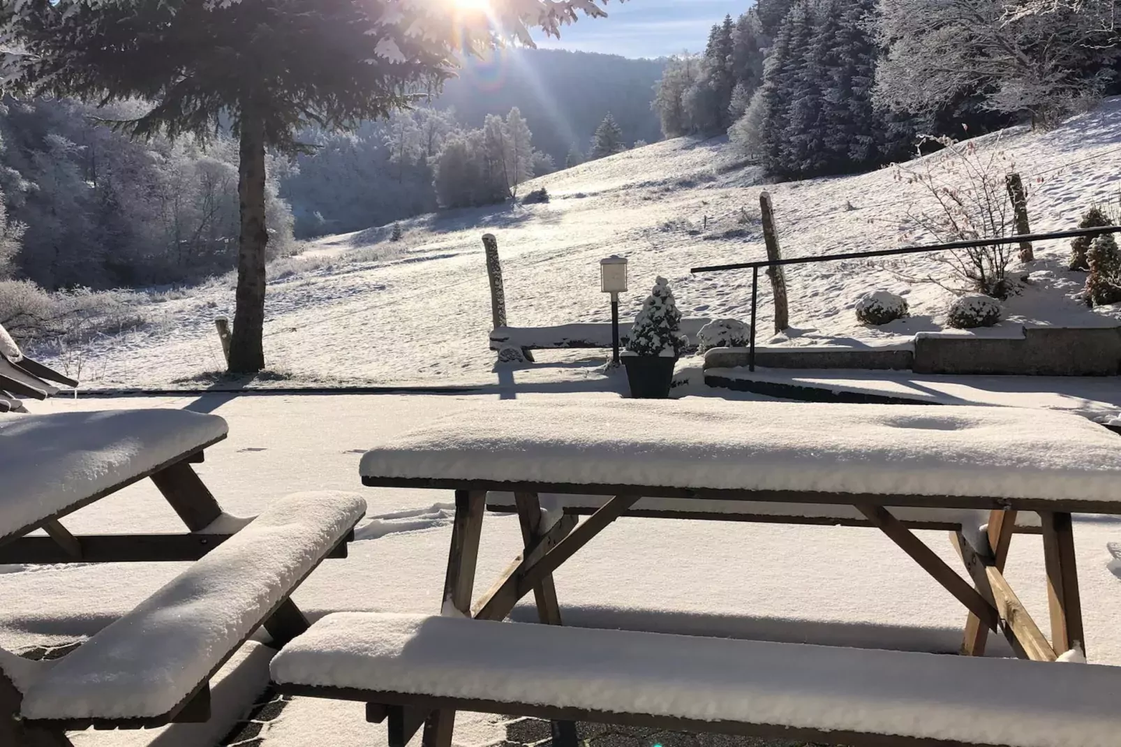 Lodge Winterberg-Garden winter