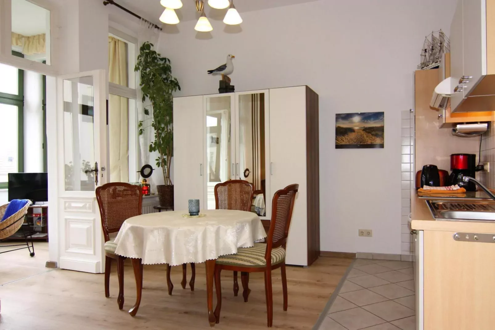 Ferienwohnung Morgenröte Ahlbeck-Dining room