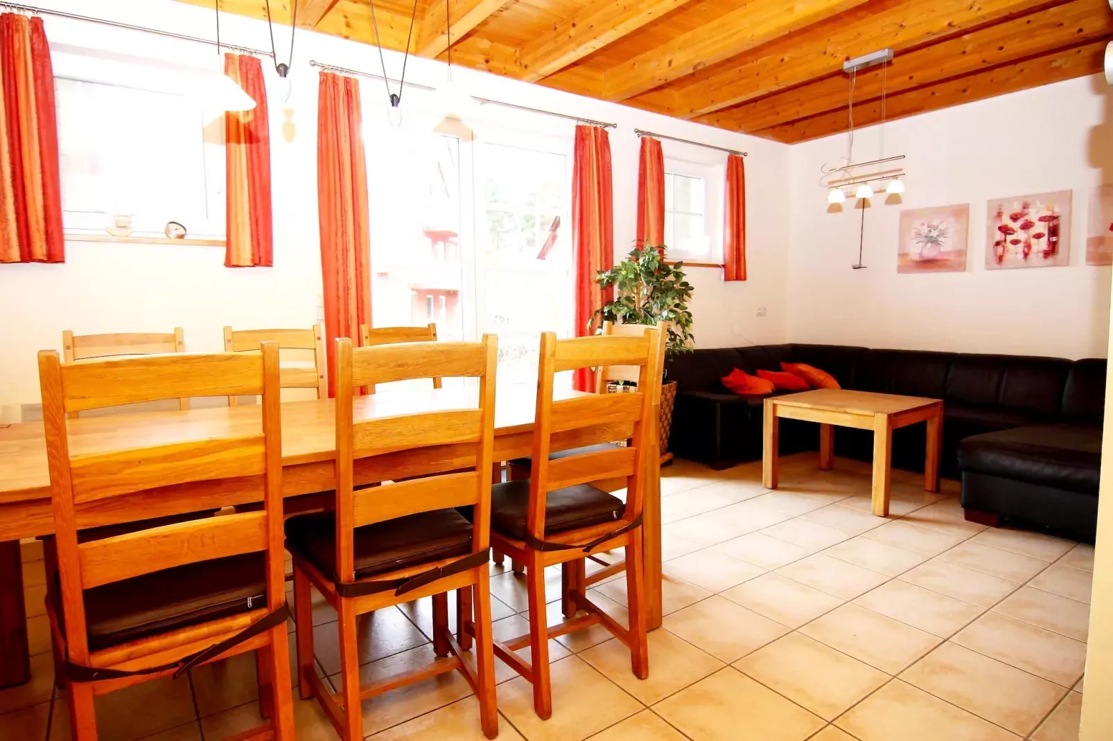 Dünenwaldhaus Mitte-Wohnzimmer