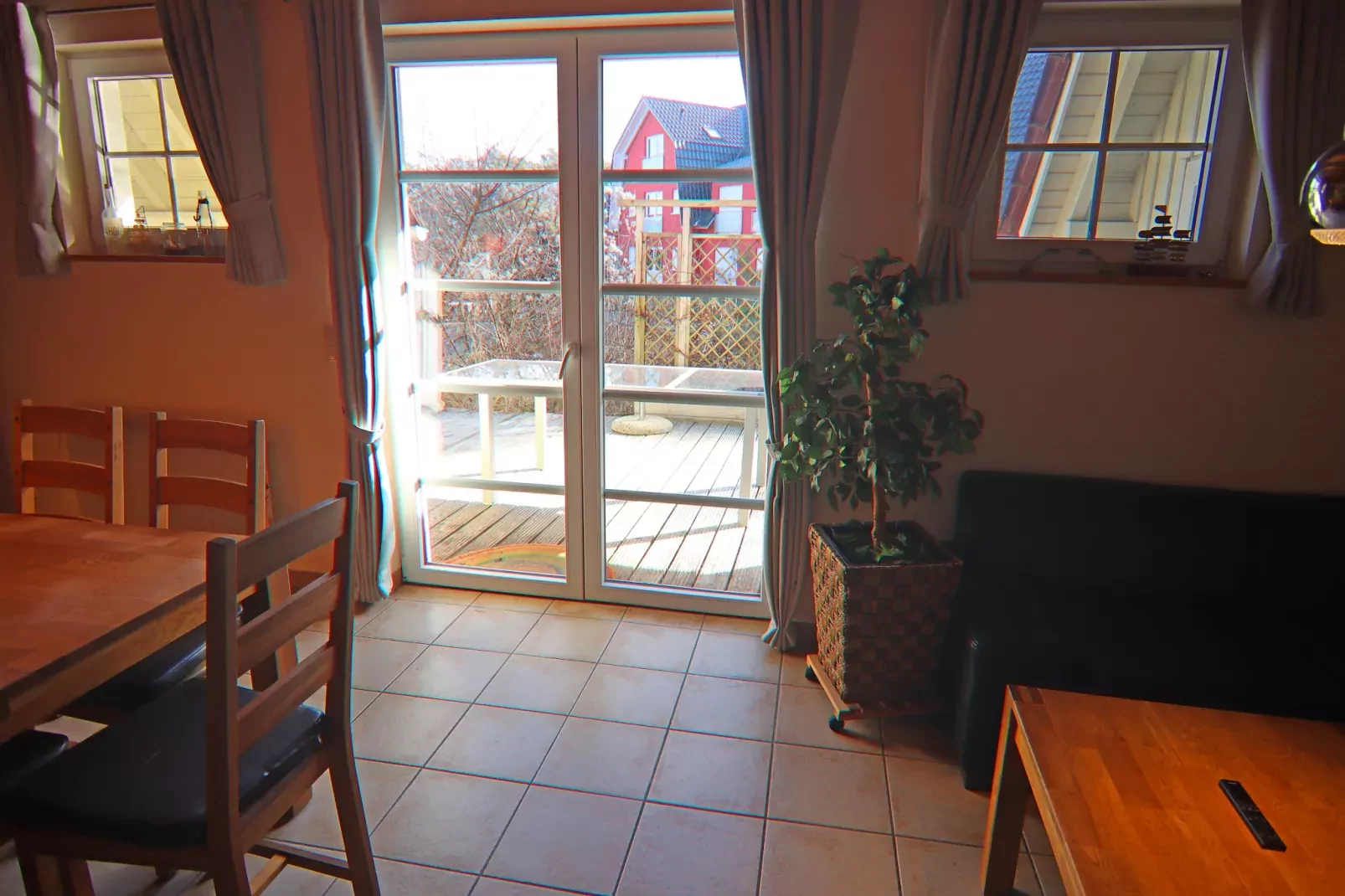 Dünenwaldhaus Mitte-Wohnzimmer