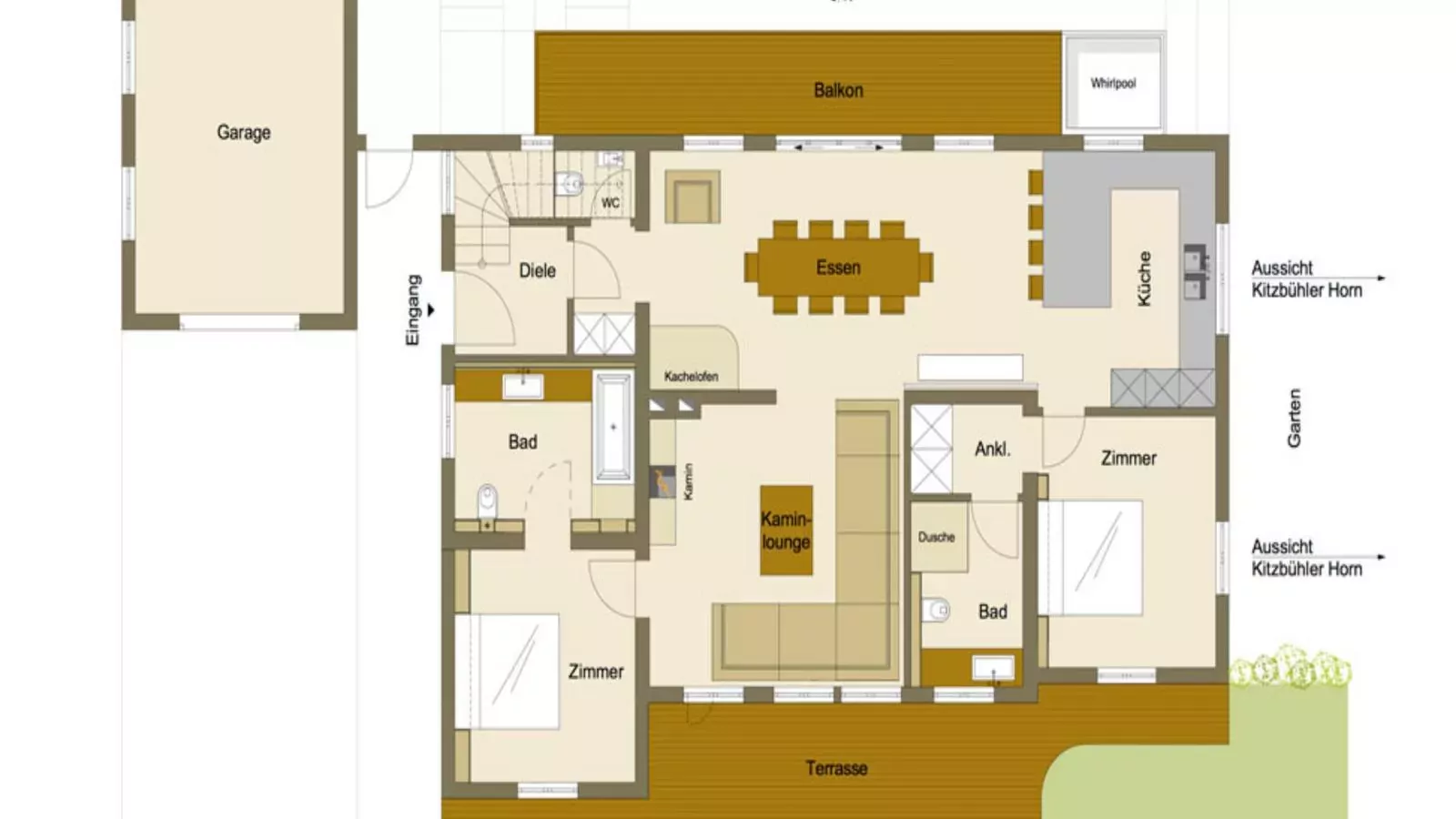 Chalet-Apartment Alpenrose am Lift-Grundriss