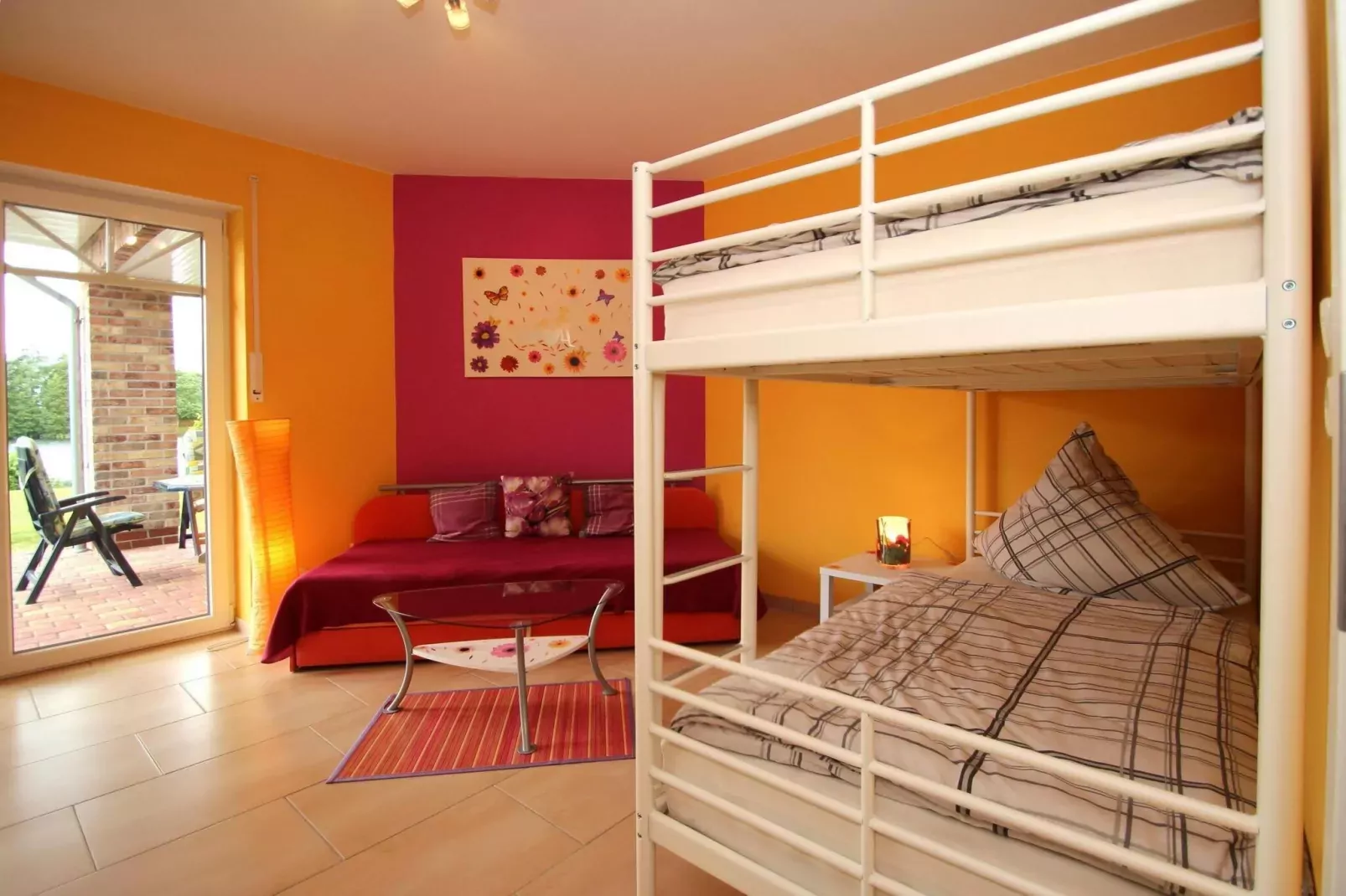 Große Ferienwohnung für 6 Personen mit Terrasse-Chambre