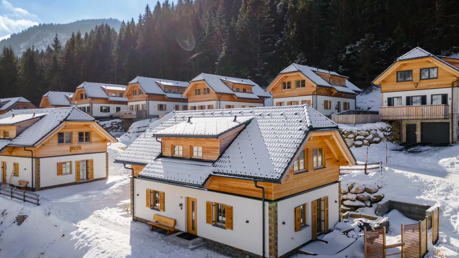 Traumhaus-Exterior winter
