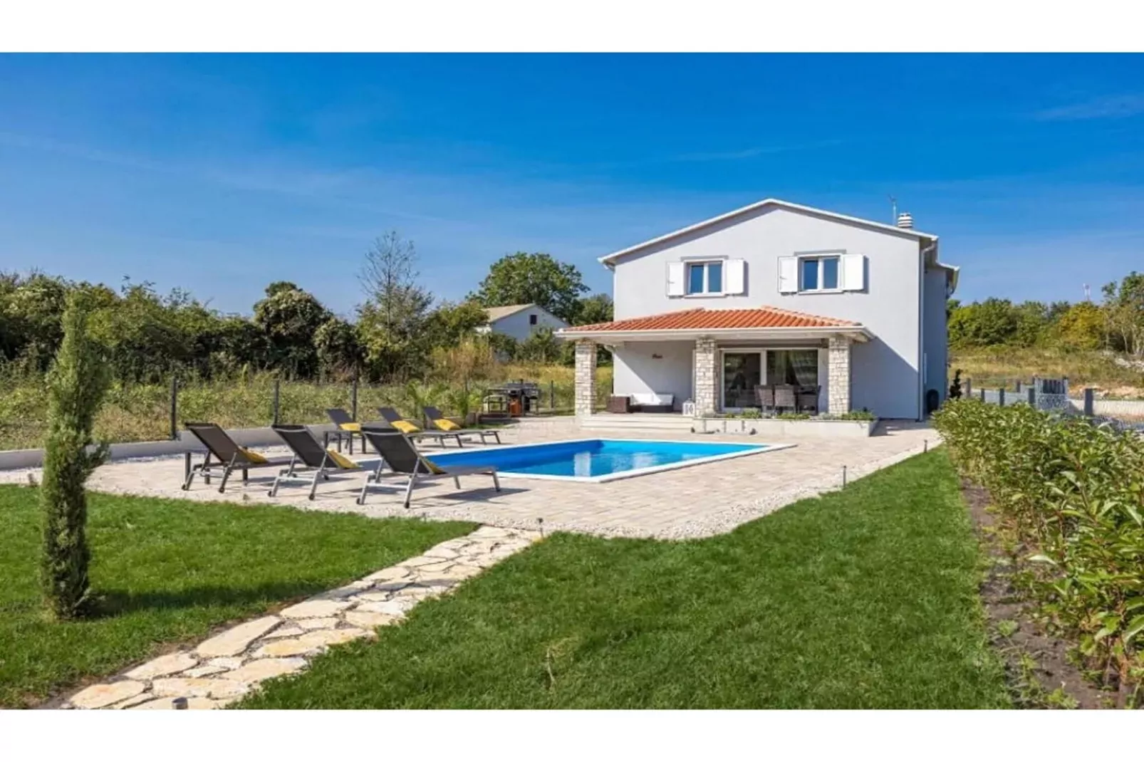 Villa Isabella in Sovinjak, Istria-Außenbereich Sommer