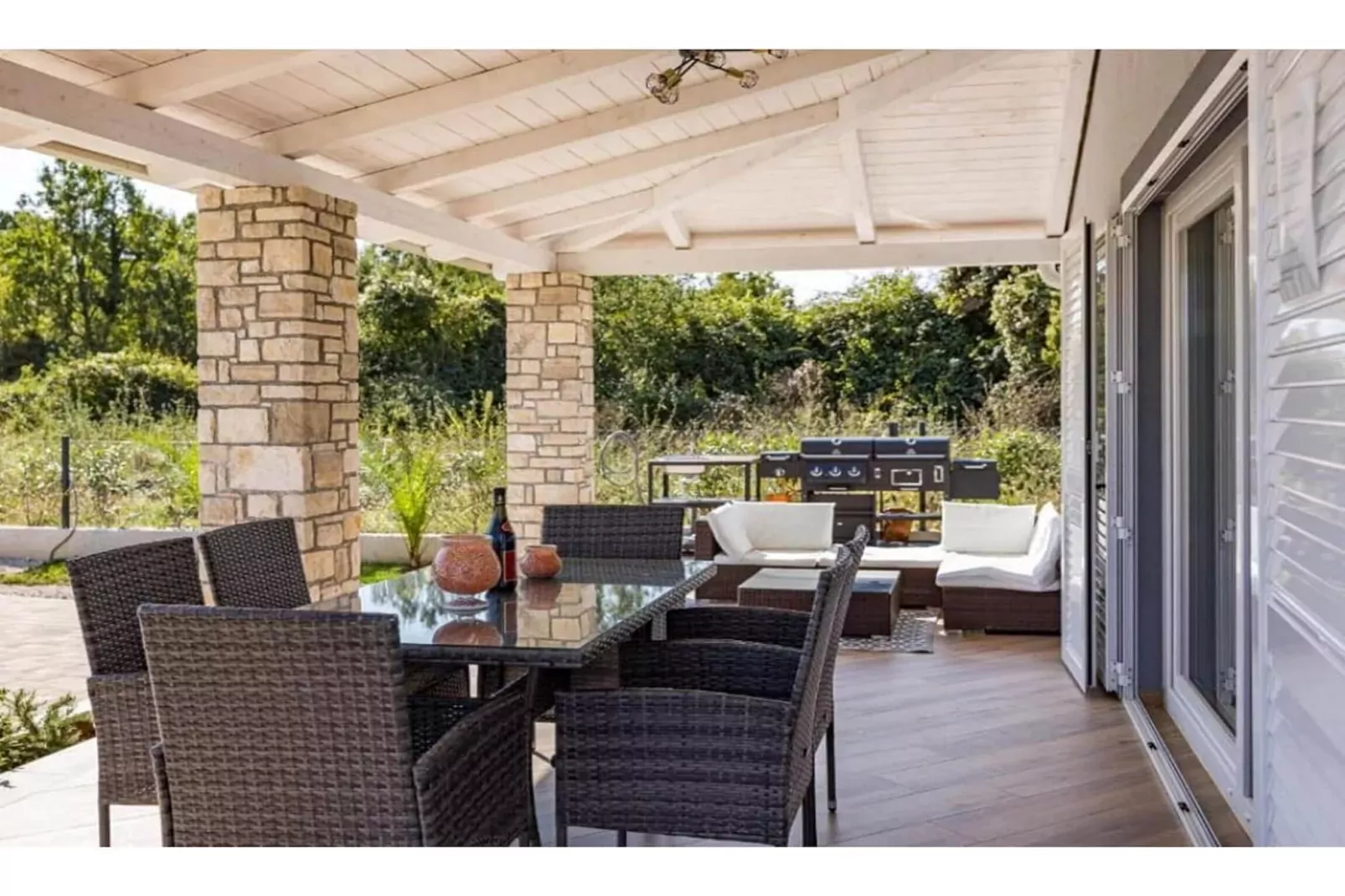 Villa Isabella in Sovinjak, Istria-Terrassenbalkon