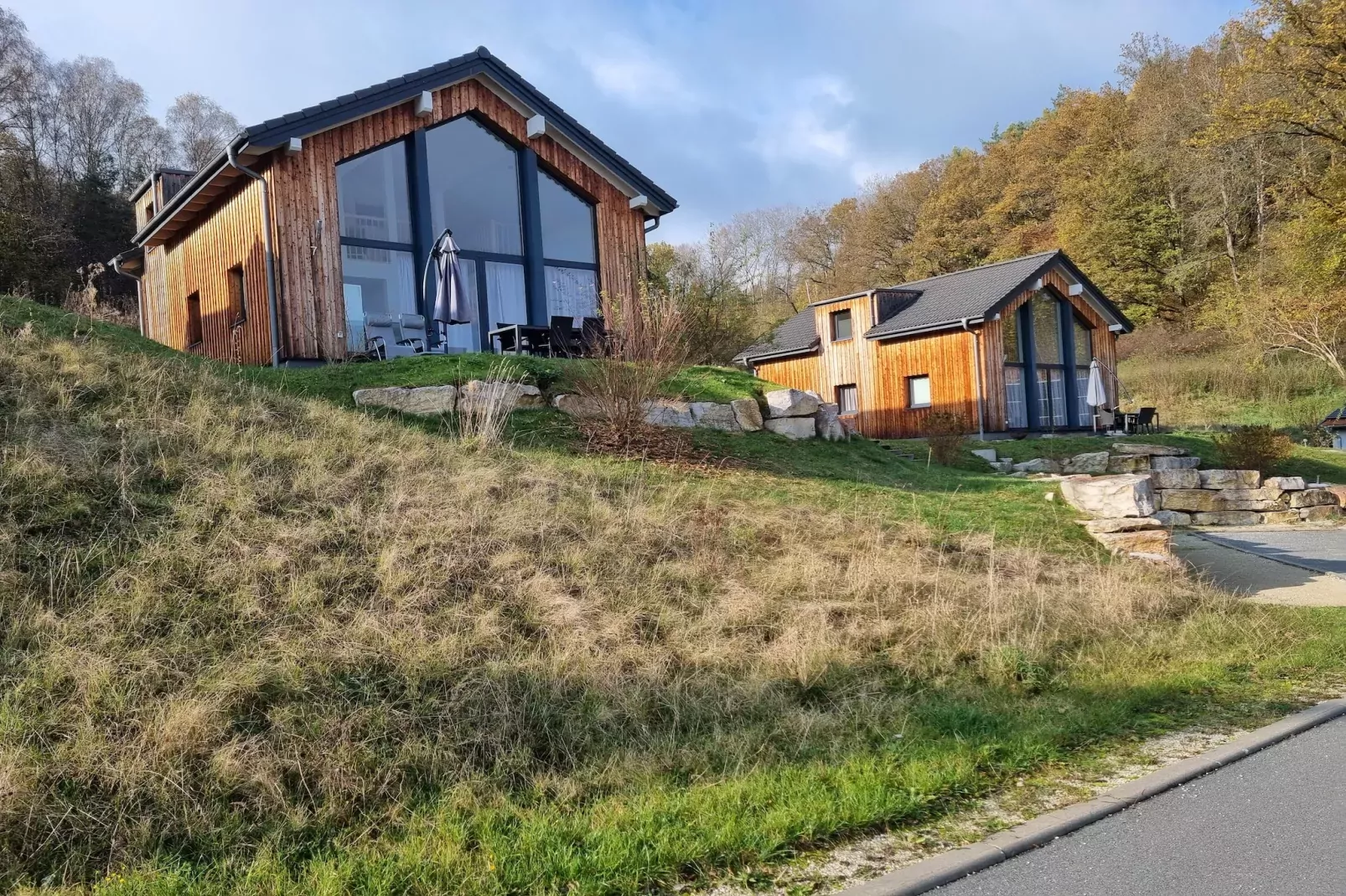 Feriendorf an der Therme Obernsees-Exterior winter