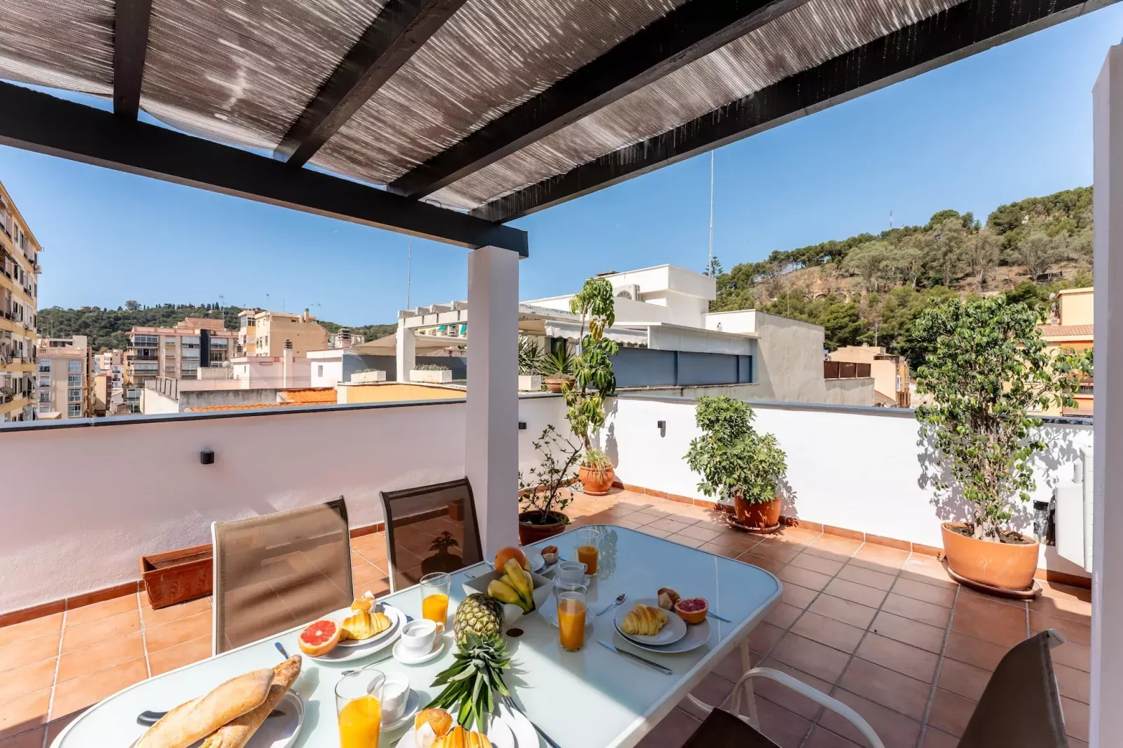 CT 252 - Faro's Malaga Citylights - Amazing Roof Terrace-Terrace balcony