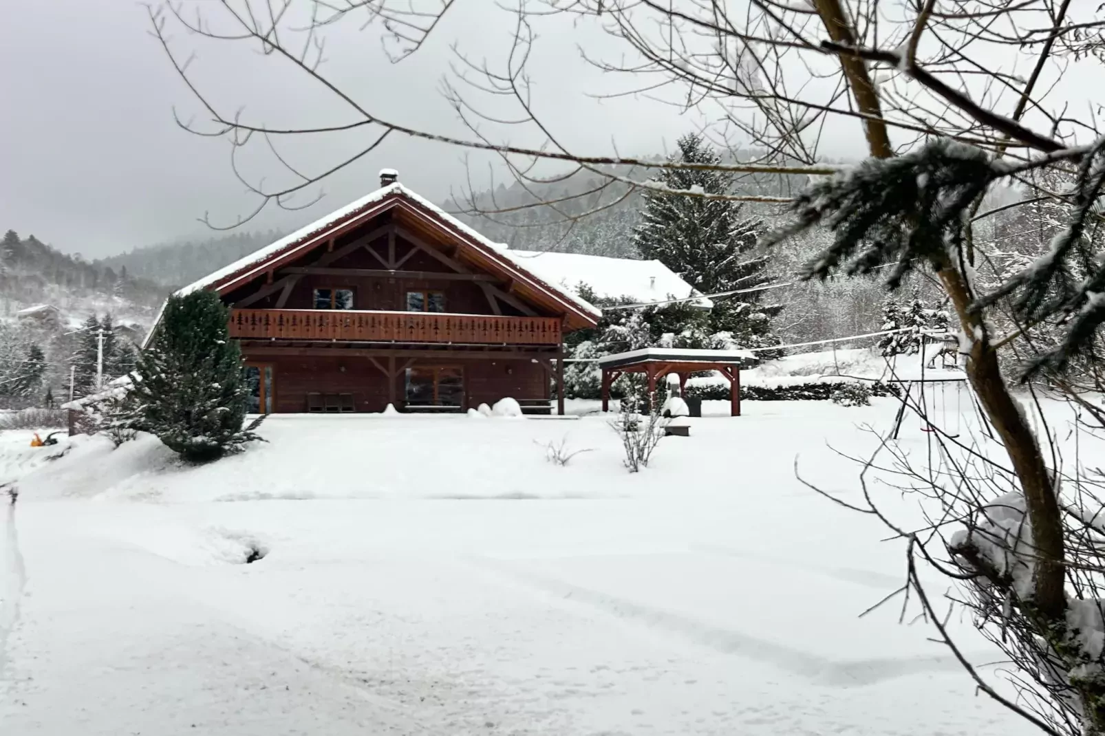 Chalet de montagne-Extérieur hiver